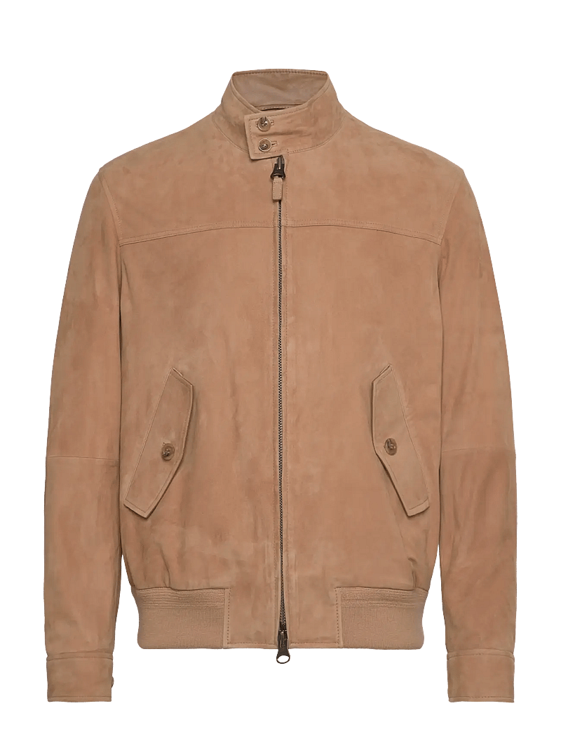 GANT - SUEDE HARRINGTON JACKET - frühlingsjacken - warm khaki - 1