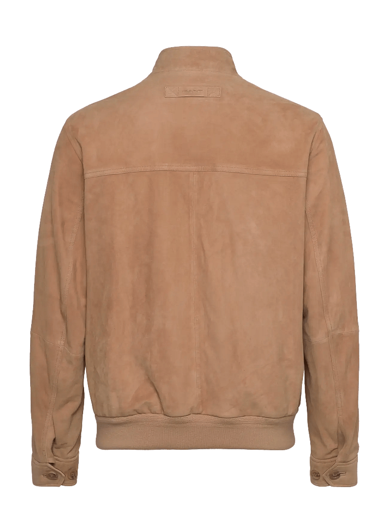 GANT - SUEDE HARRINGTON JACKET - frühlingsjacken - warm khaki - 2