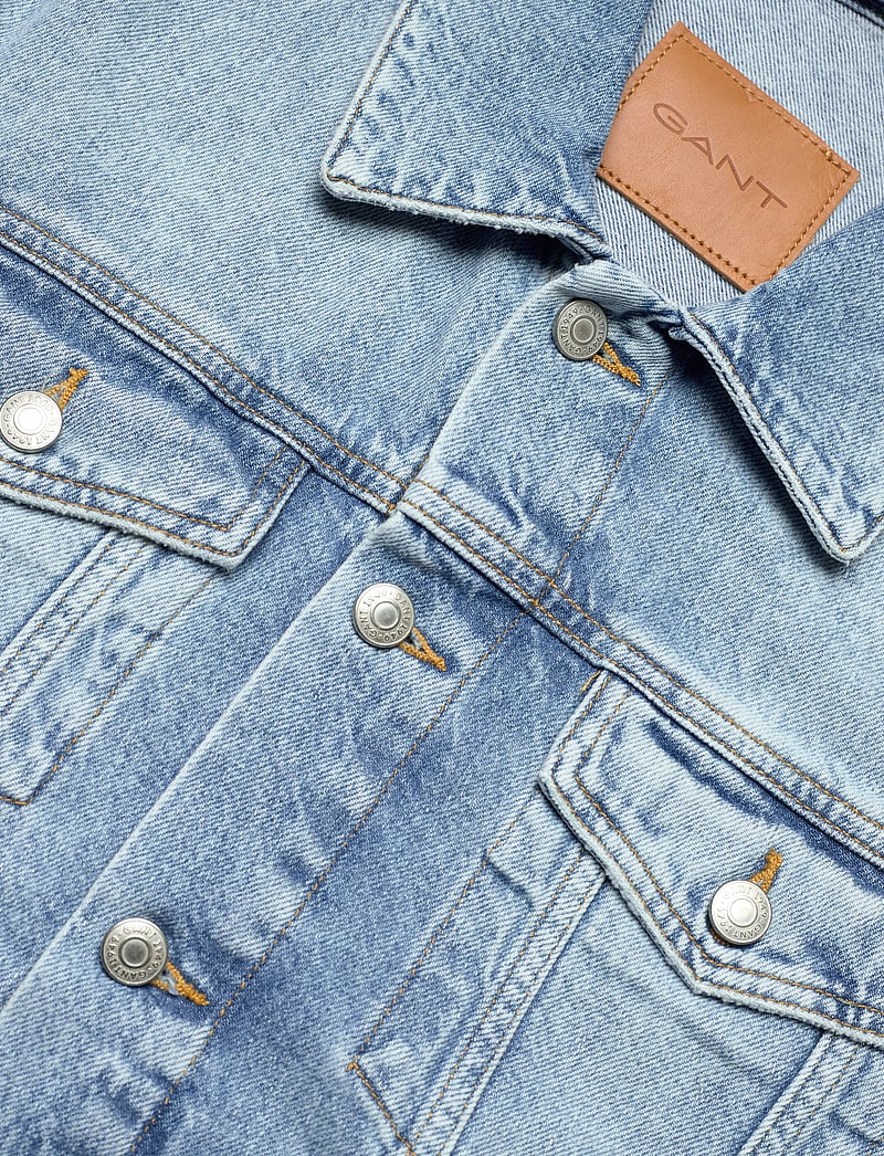 Gant - DENIM JACKET - ungefütterte denimjacken - light blue vintage - 2