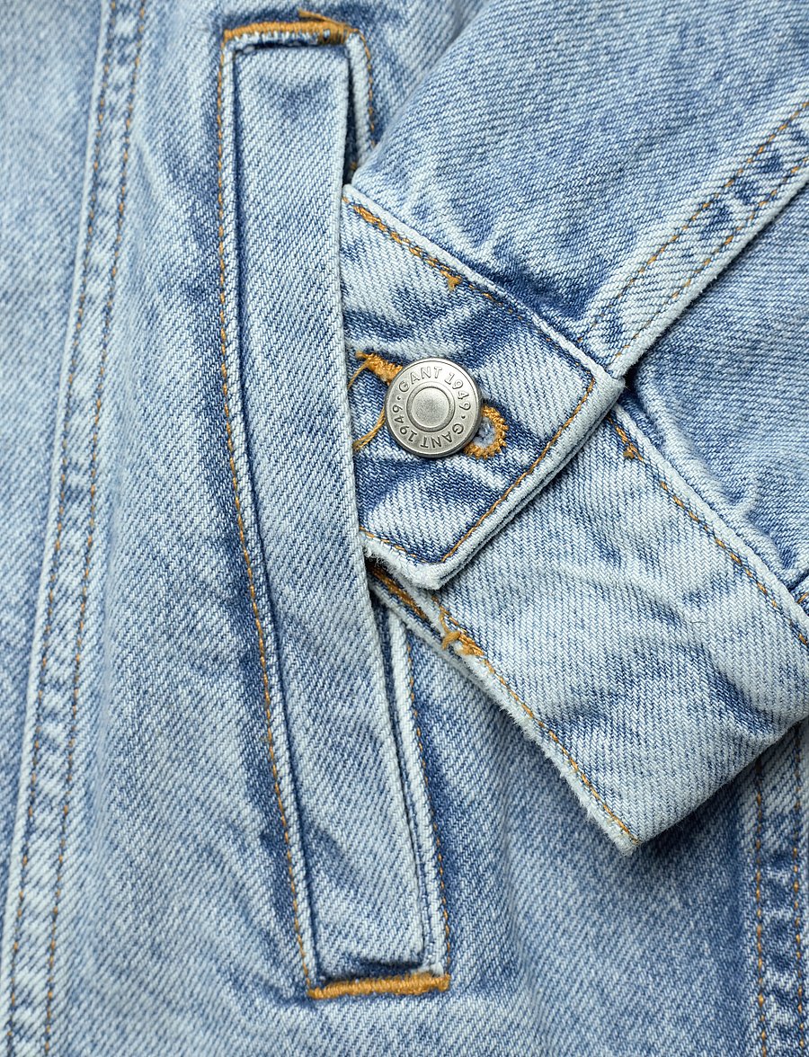 Gant - DENIM JACKET - unlined denim jackets - light blue vintage - 3