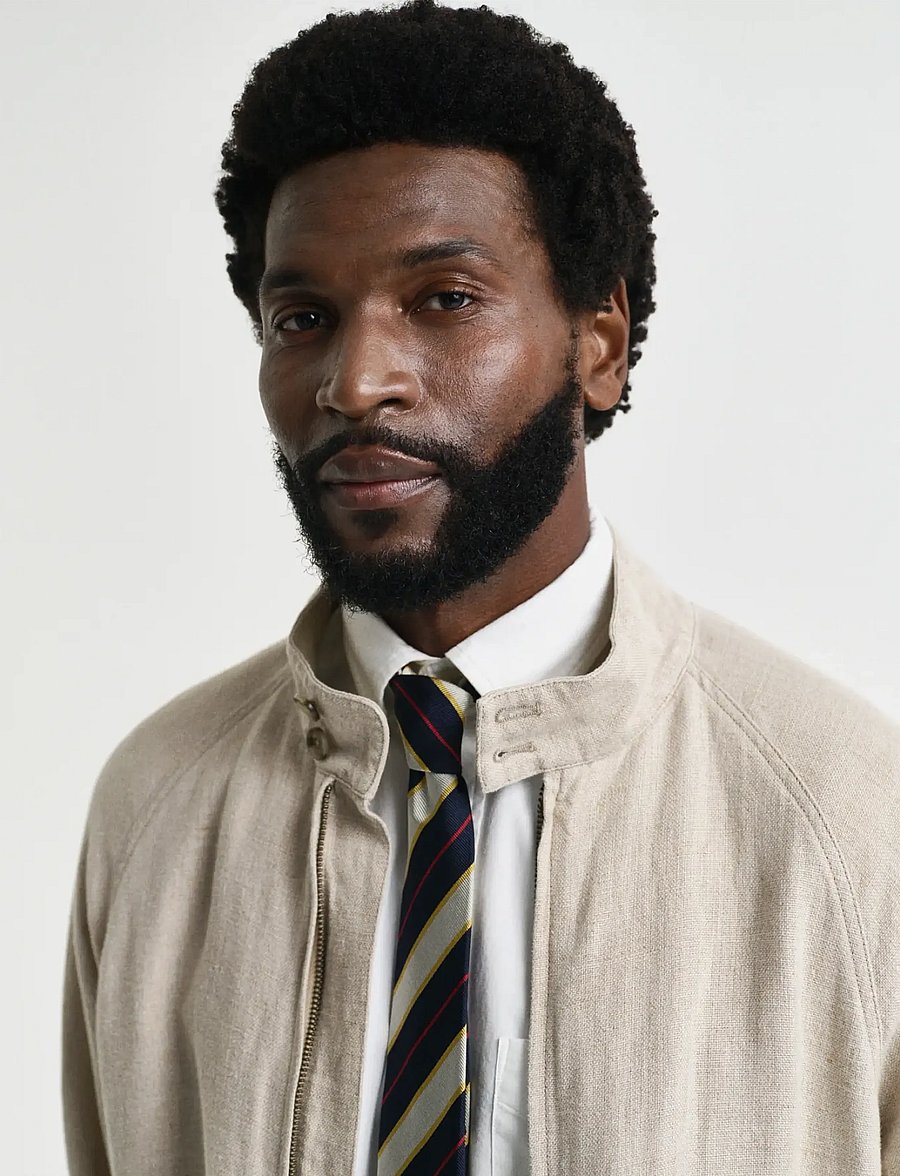 Gant - LINEN HARRINGTON JACKET - leichte jacken - dry sand - 4