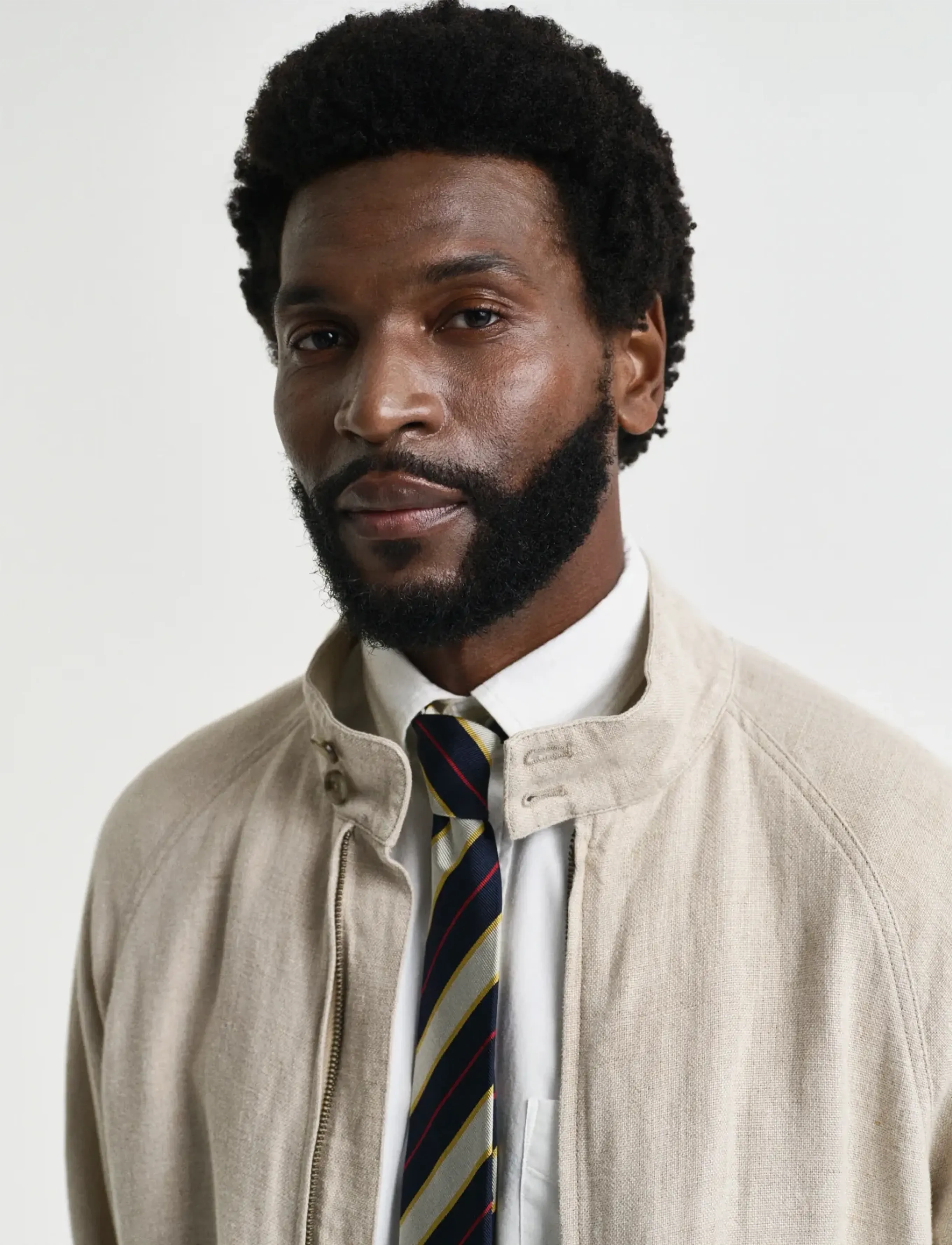 Gant - LINEN HARRINGTON JACKET - léttir jakkar - dry sand - 4