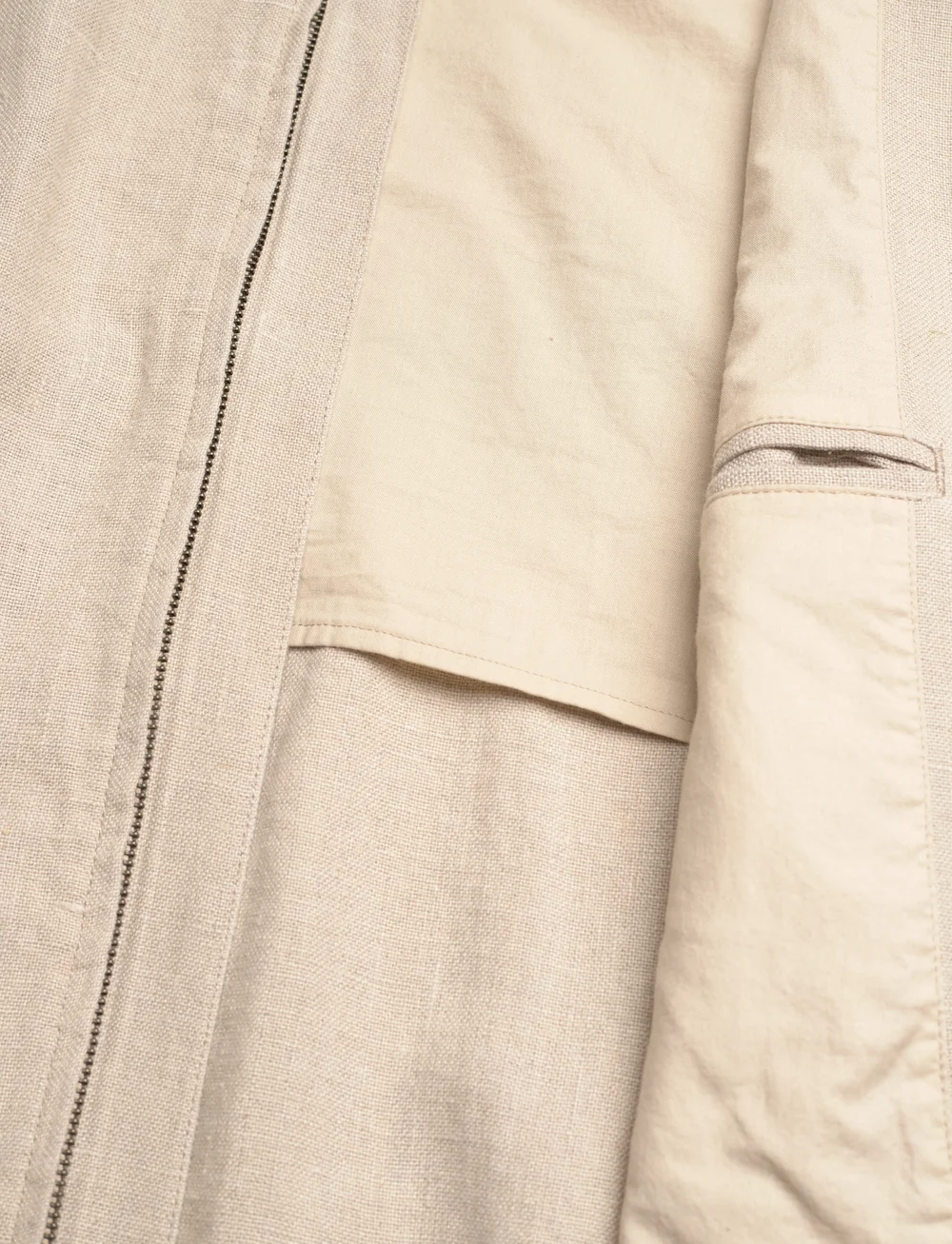 GANT - LINEN HARRINGTON JACKET - sügisjakid - dry sand - 4