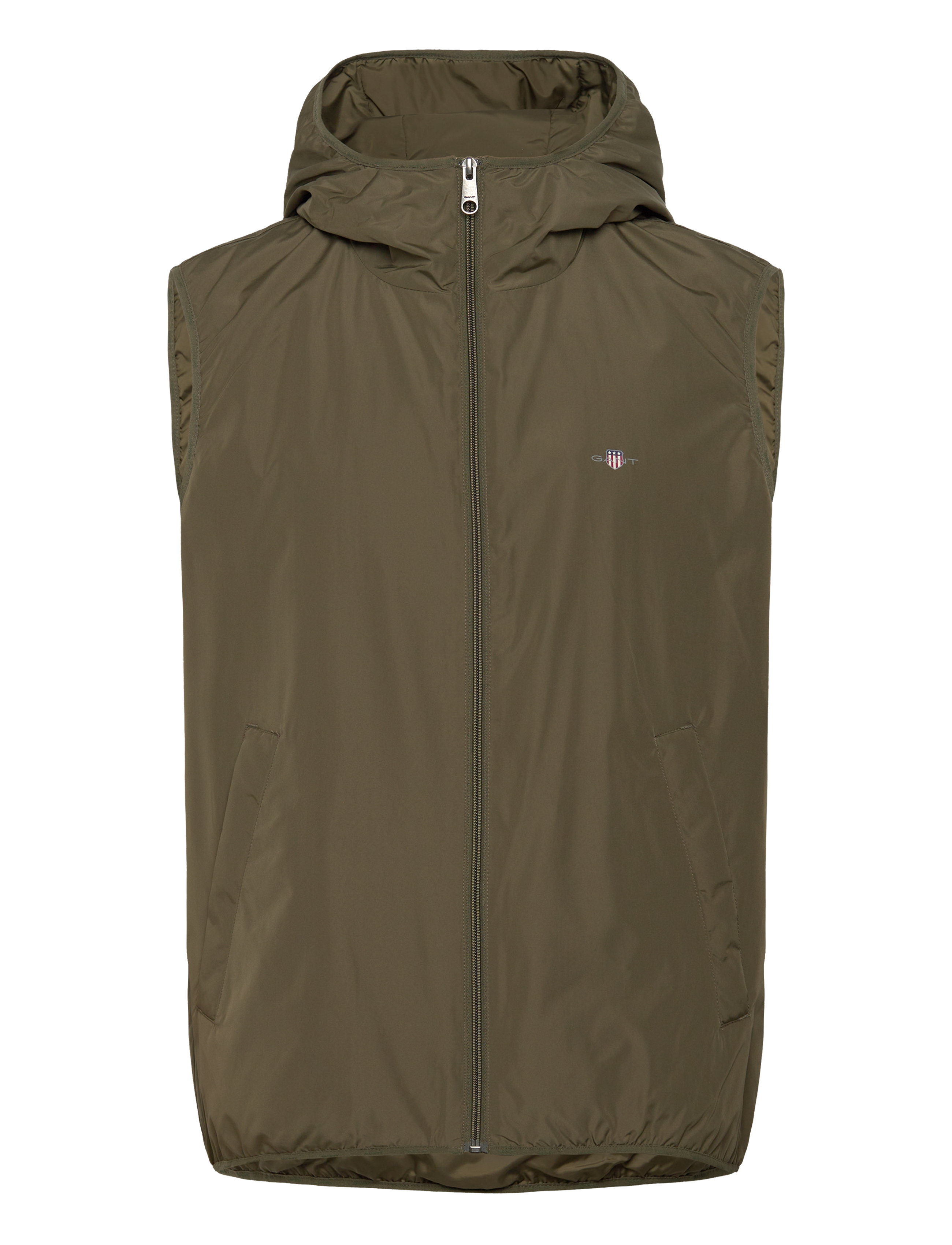 Gant LIGHT PADDED VEST - GANT - JUNIPER GREEN / khaki/green