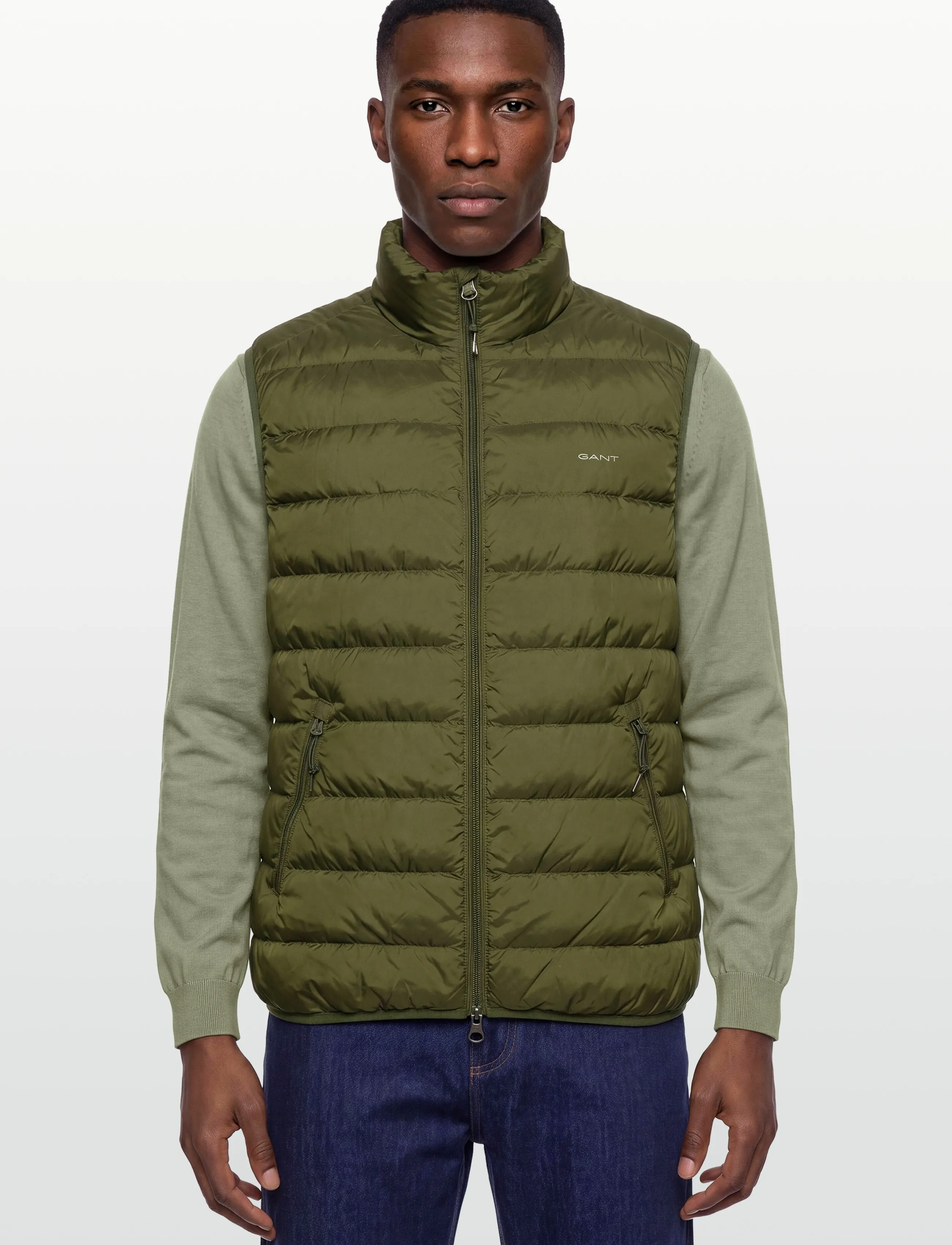 Gant - LIGHT DOWN VEST - västar - country green - 3