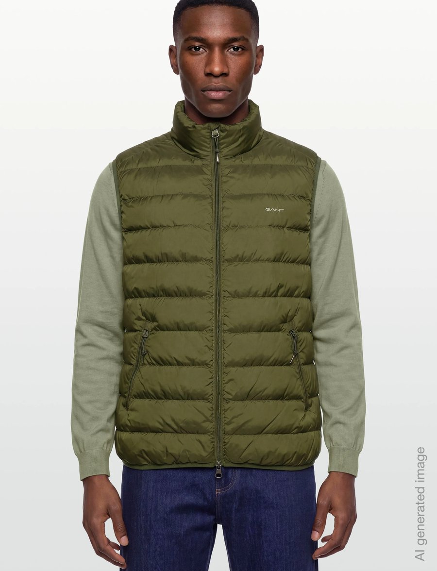 Gant - LIGHT DOWN VEST - westen - country green - 3