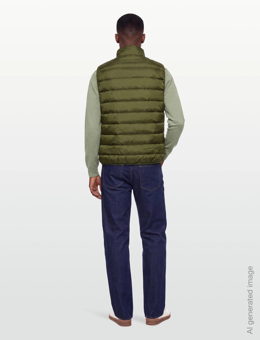 Gant - LIGHT DOWN VEST - westen - country green - 4