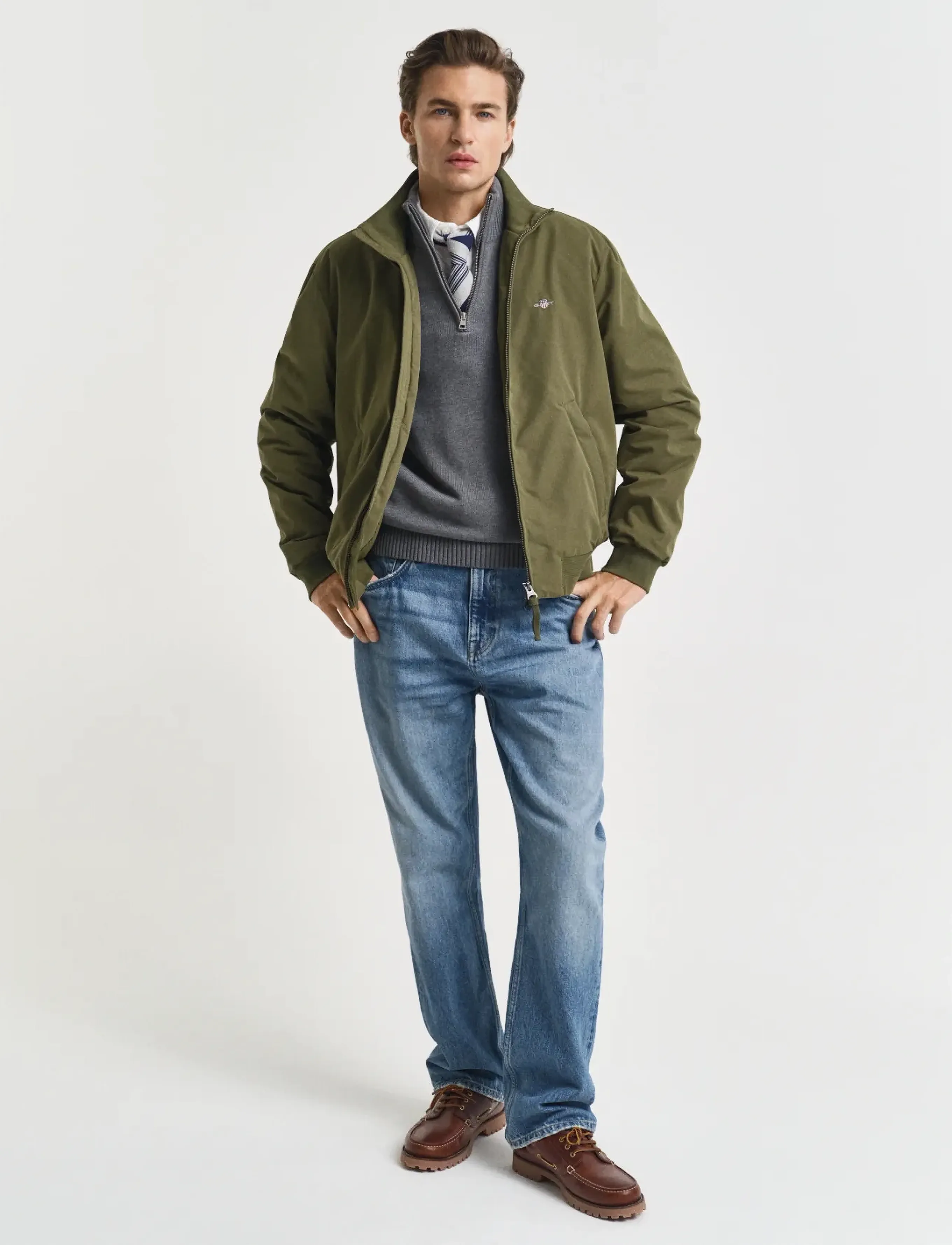 Gant - PADDED HAMPSHIRE JACKET - leichte jacken - moss green - 4