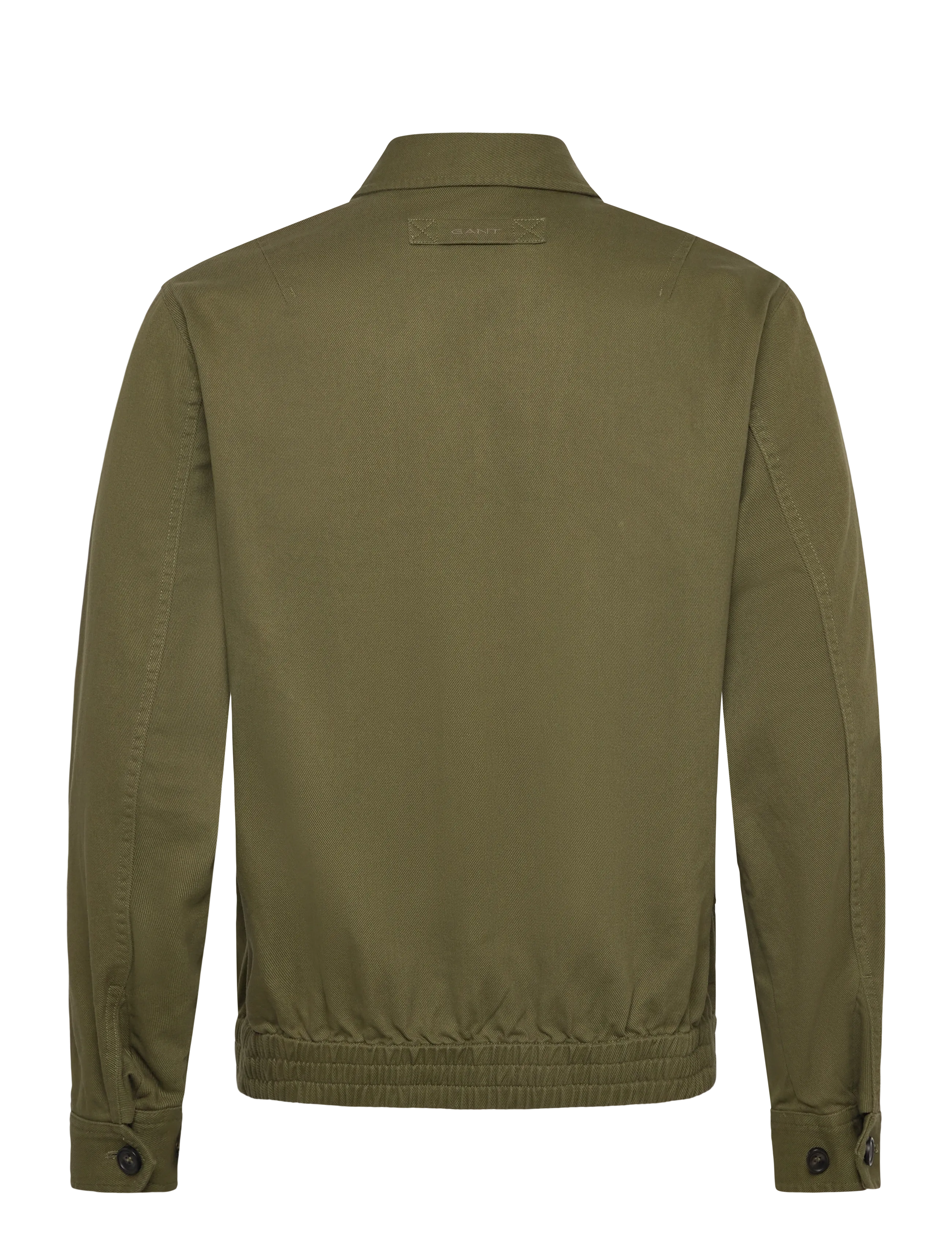 Gant - COTTON TWILL JACKET - forårsjakker - moss green - 1