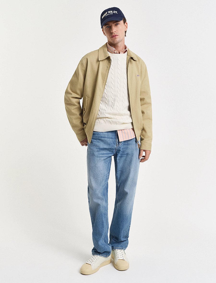 Gant - COTTON TWILL JACKET - kevättakit - woody beige - 5