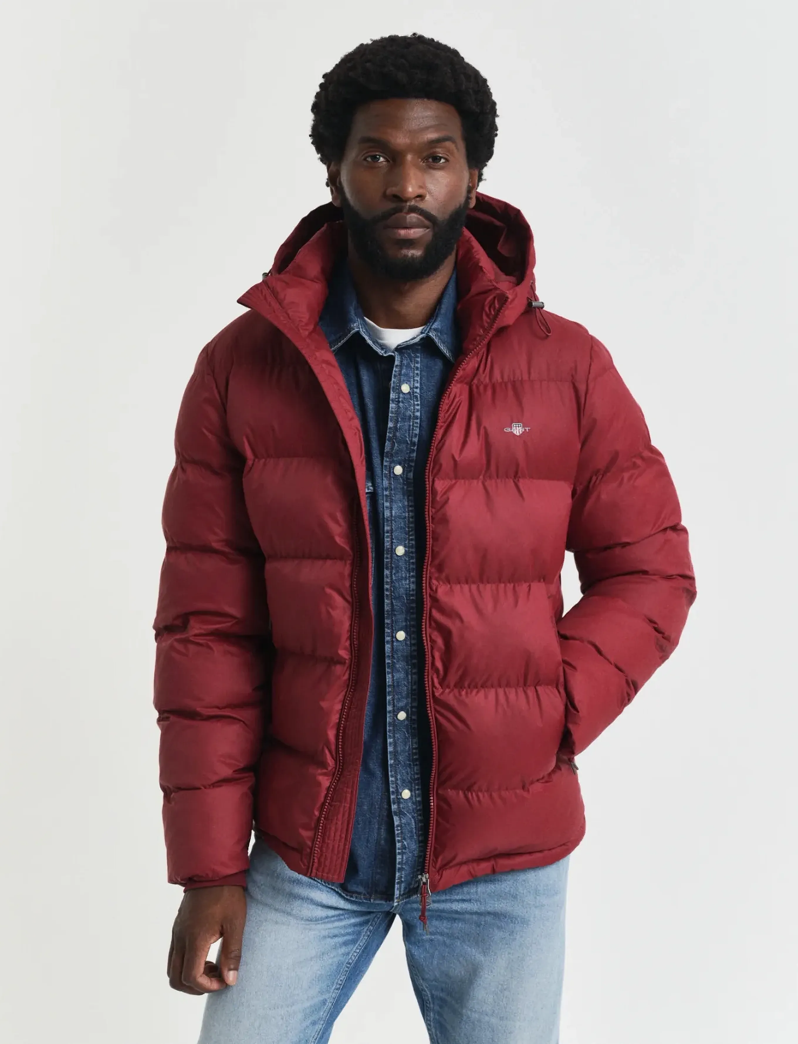 Gant Active Cloud Jacket, M, Jackets, Rot - Padded Männerswear