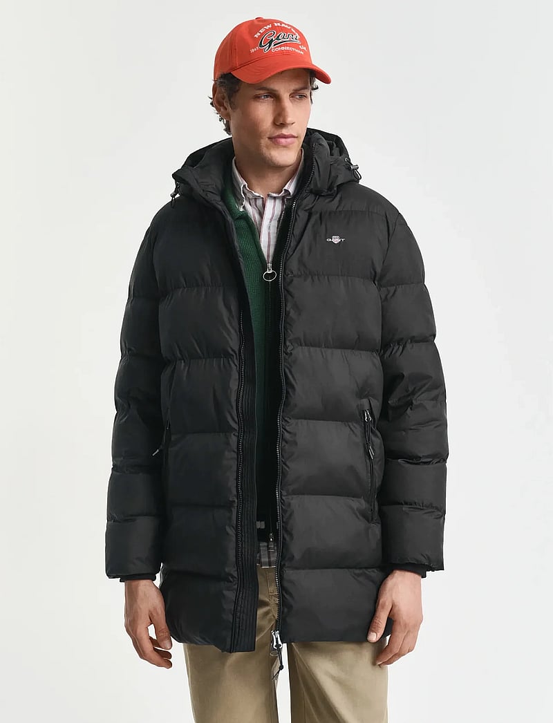 GANT - ACTIVE CLOUD MID LENGTH JKT - fodrade jackor - black - 0
