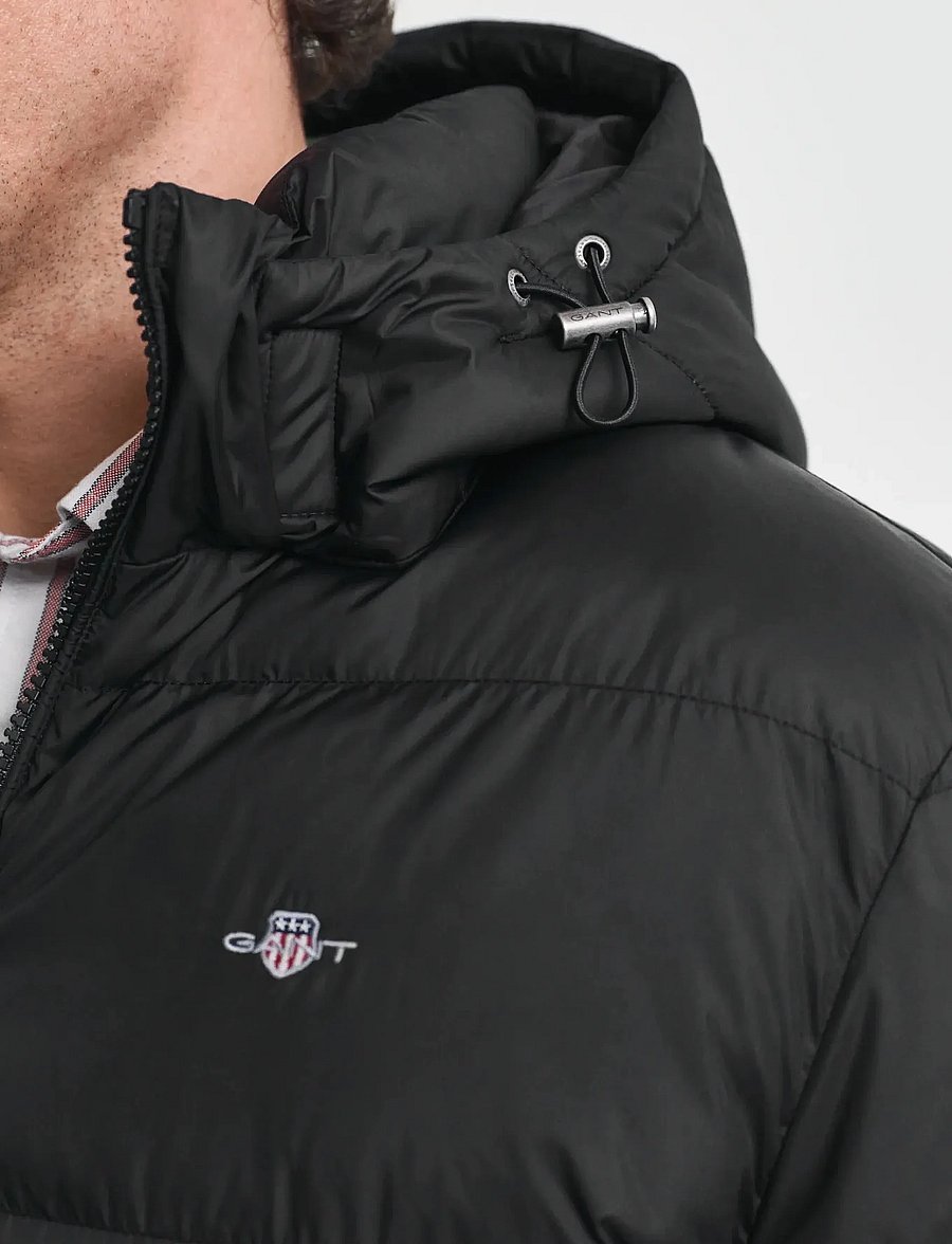 Gant - ACTIVE CLOUD MID LENGTH JKT - gefütterte jacken - black - 4