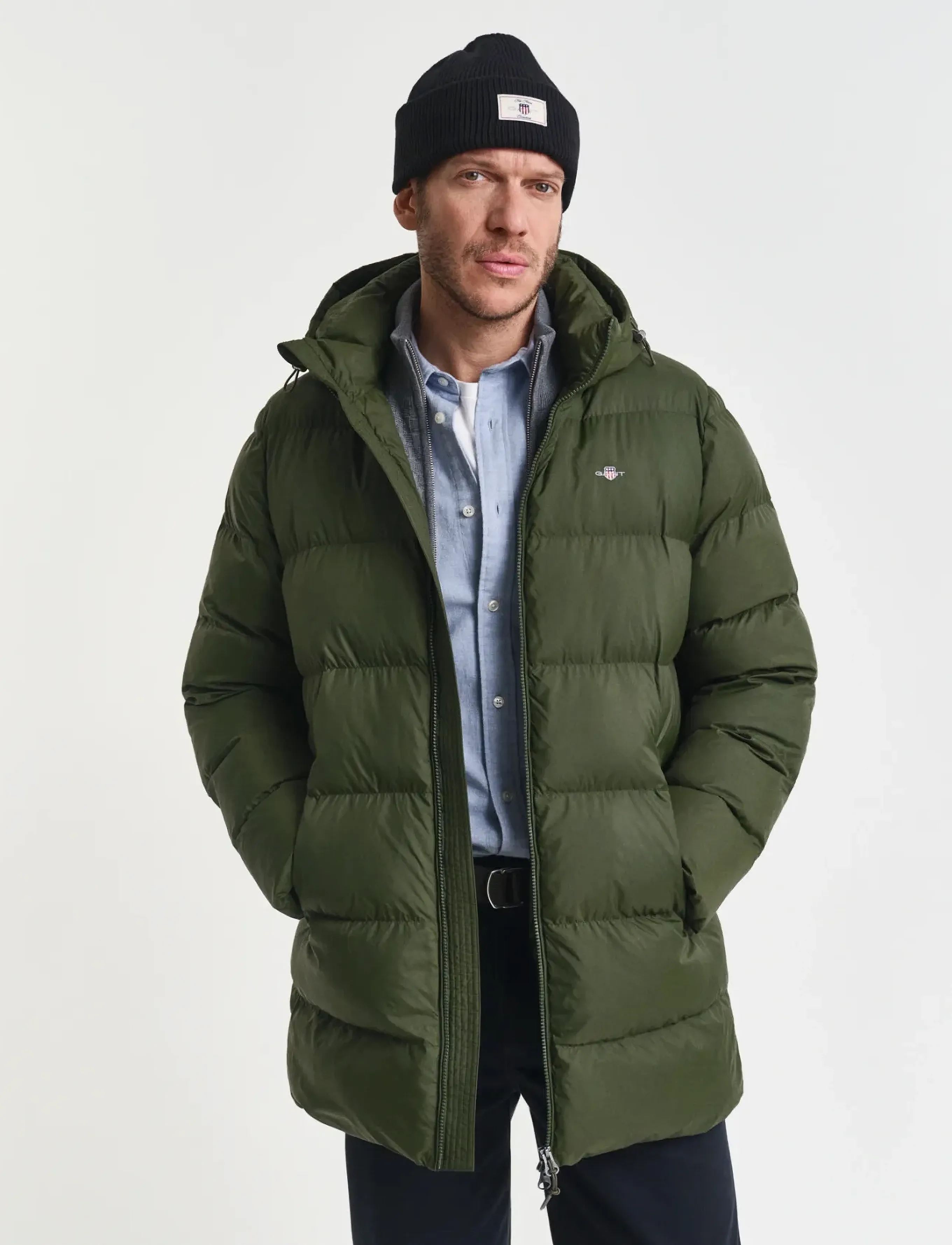 Gant ACTIVE CLOUD MID LENGTH JKT - Daunenjacken - COUNTRY GREEN / green