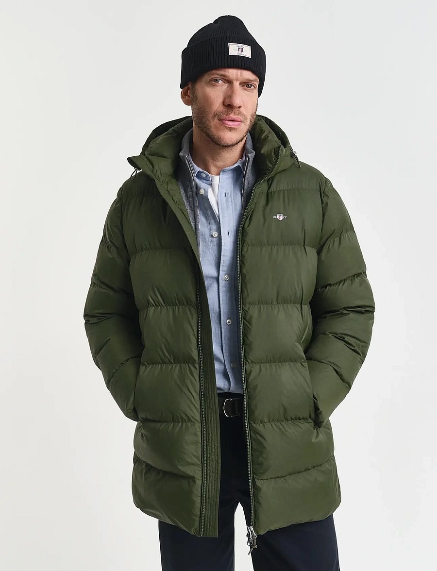 Gant - ACTIVE CLOUD MID LENGTH JKT - gefütterte jacken - country green - 0