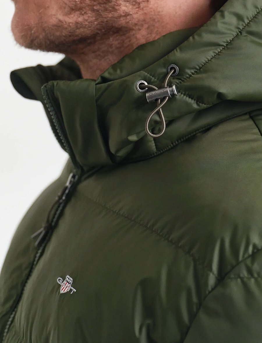 Gant - ACTIVE CLOUD MID LENGTH JKT - gefütterte jacken - country green - 3