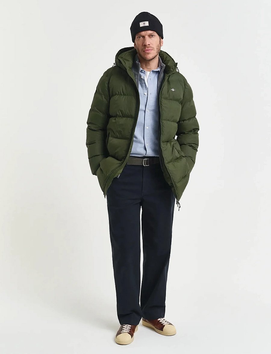 Gant - ACTIVE CLOUD MID LENGTH JKT - gefütterte jacken - country green - 4