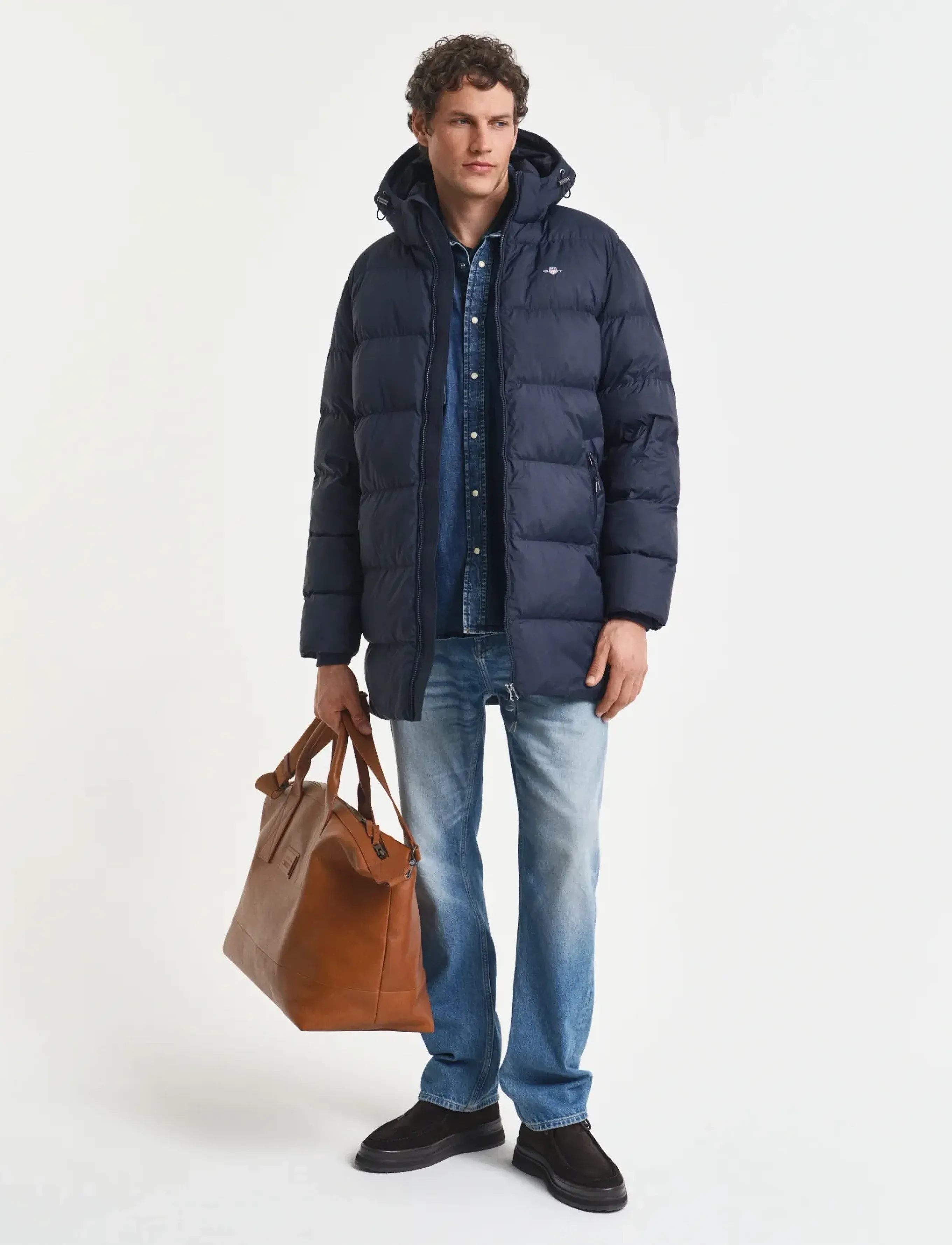 Gant - ACTIVE CLOUD MID LENGTH JKT - winterjacken - evening blue - 2
