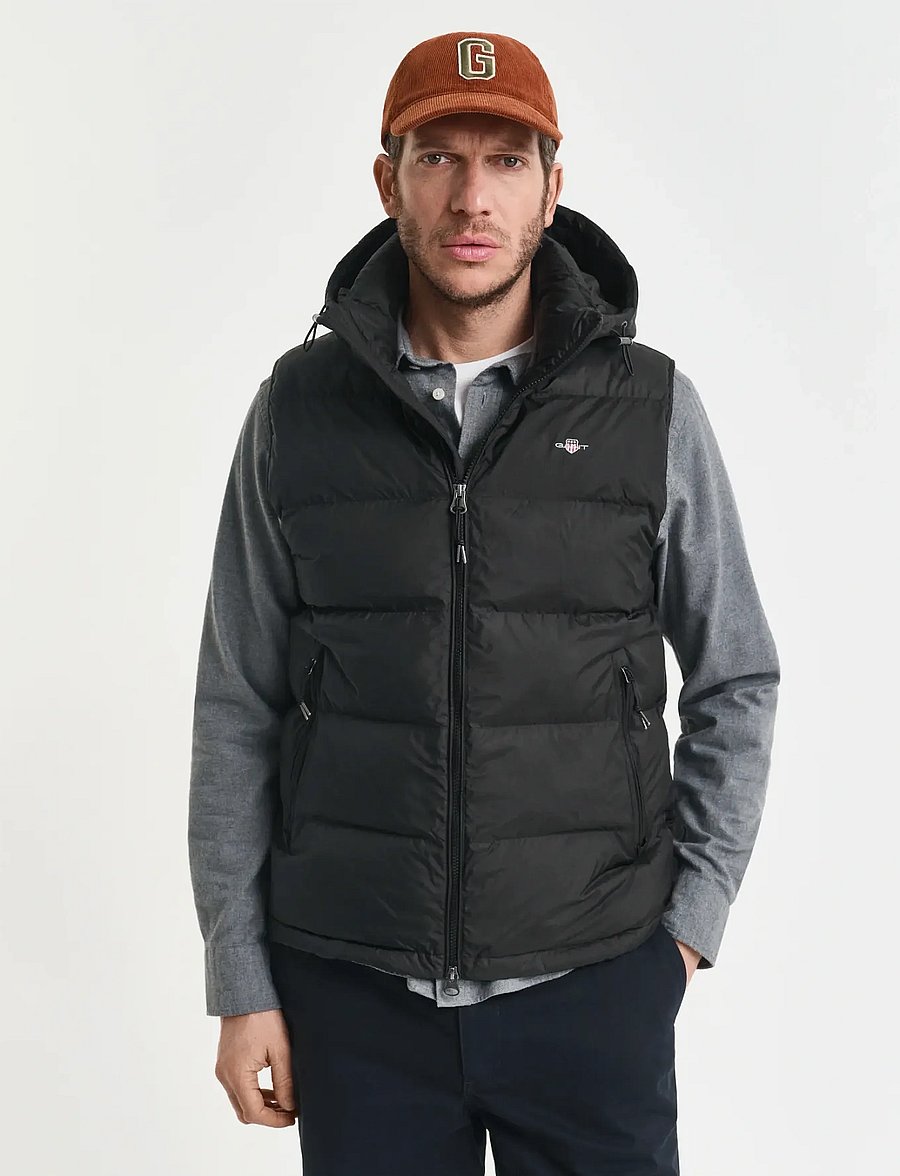Gant - ACTIVE CLOUD VEST - vestid - black - 0