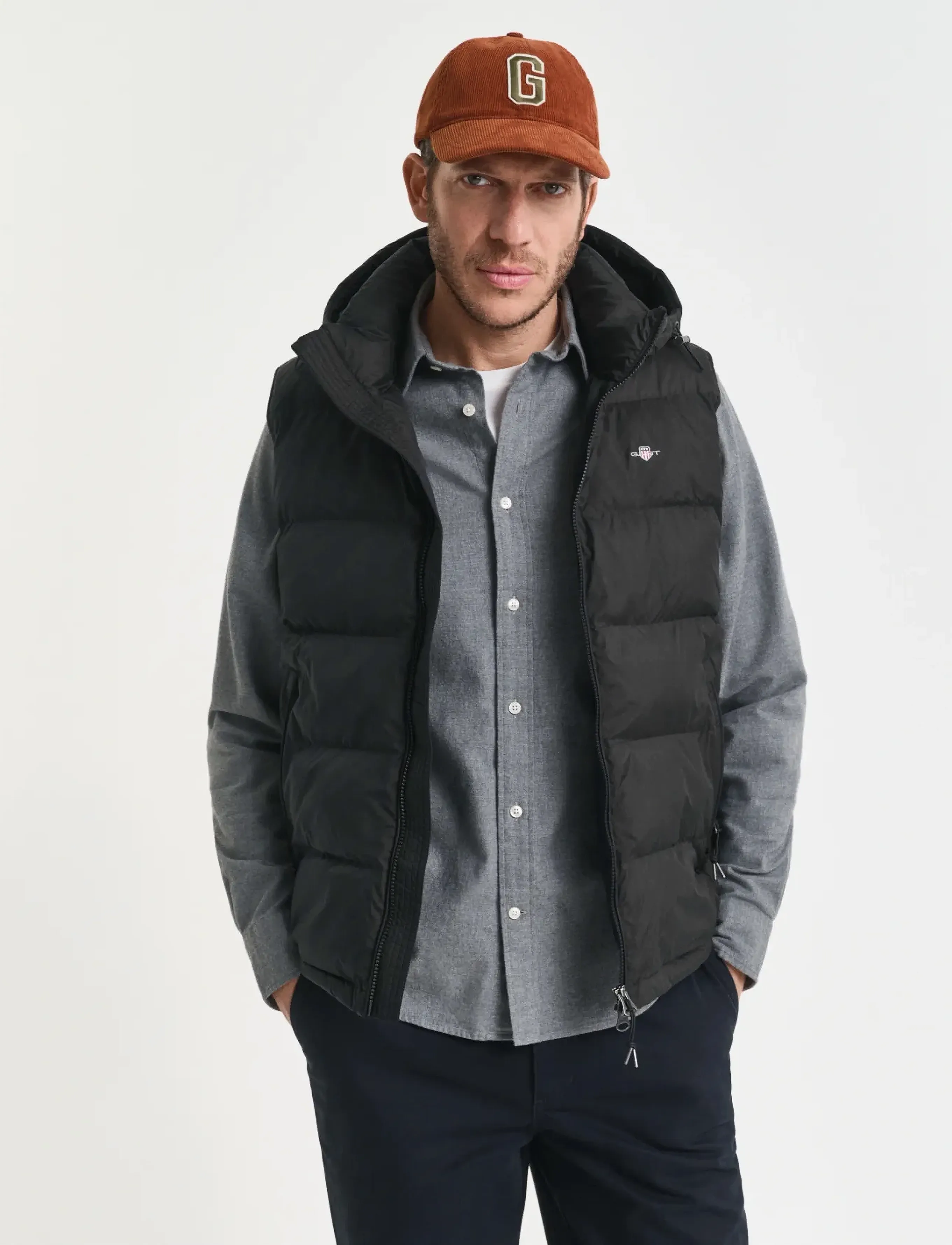 Gant - ACTIVE CLOUD VEST - vestid - black - 3