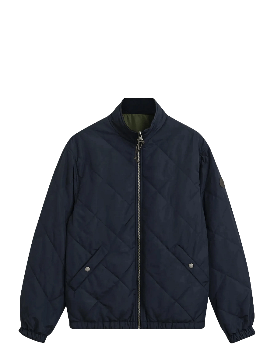 Gant - REVERSIBLE STAND-UP COLLAR JACKET - gesteppt - evening blue - 0