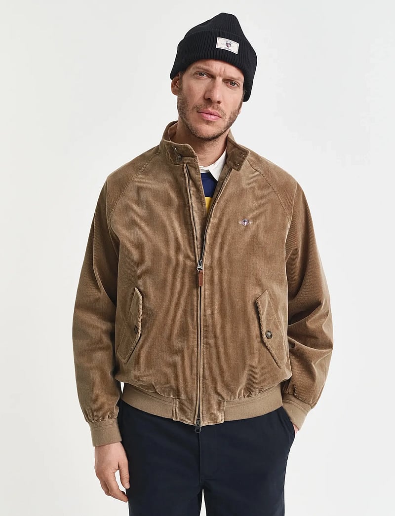 GANT - CORD HARRINGTON JACKET - Õhukesed jakid - light taupe - 3