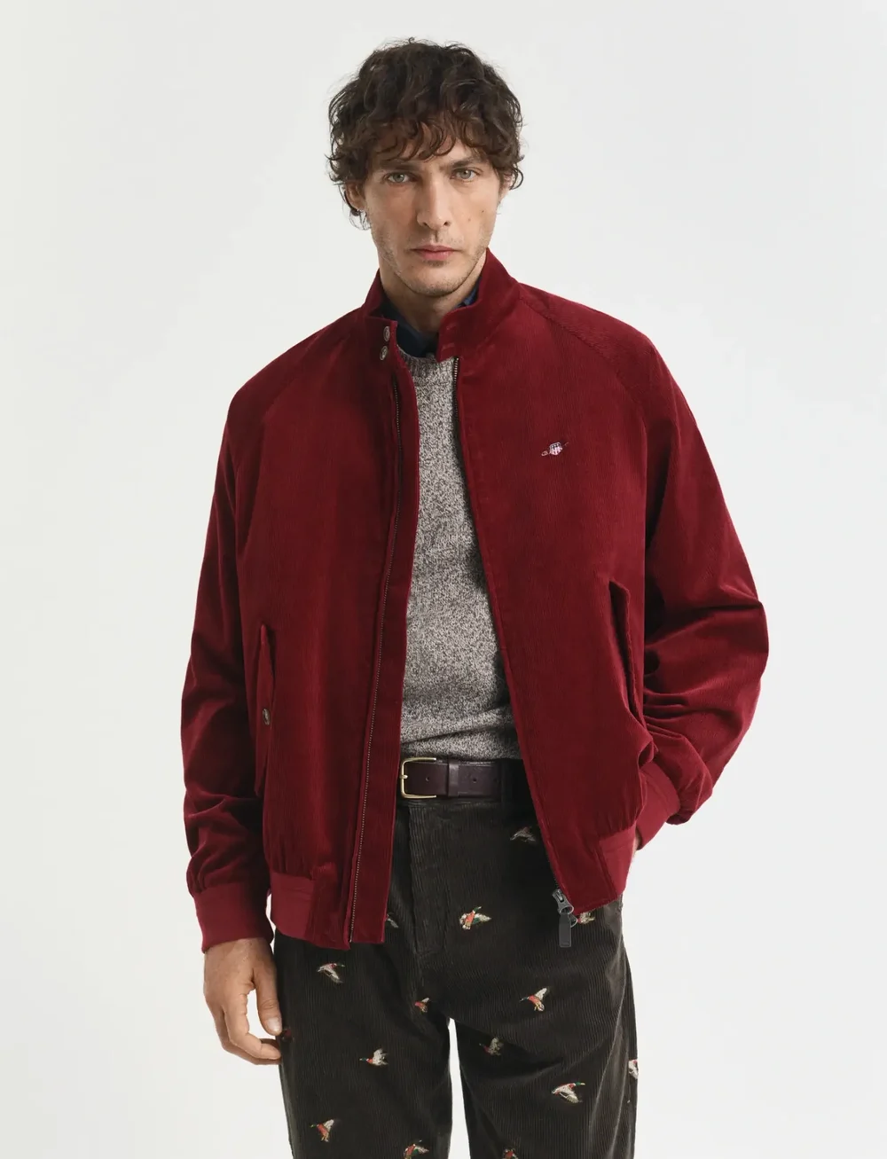 GANT - CORD HARRINGTON JACKET - leichte jacken - plumped red - 0
