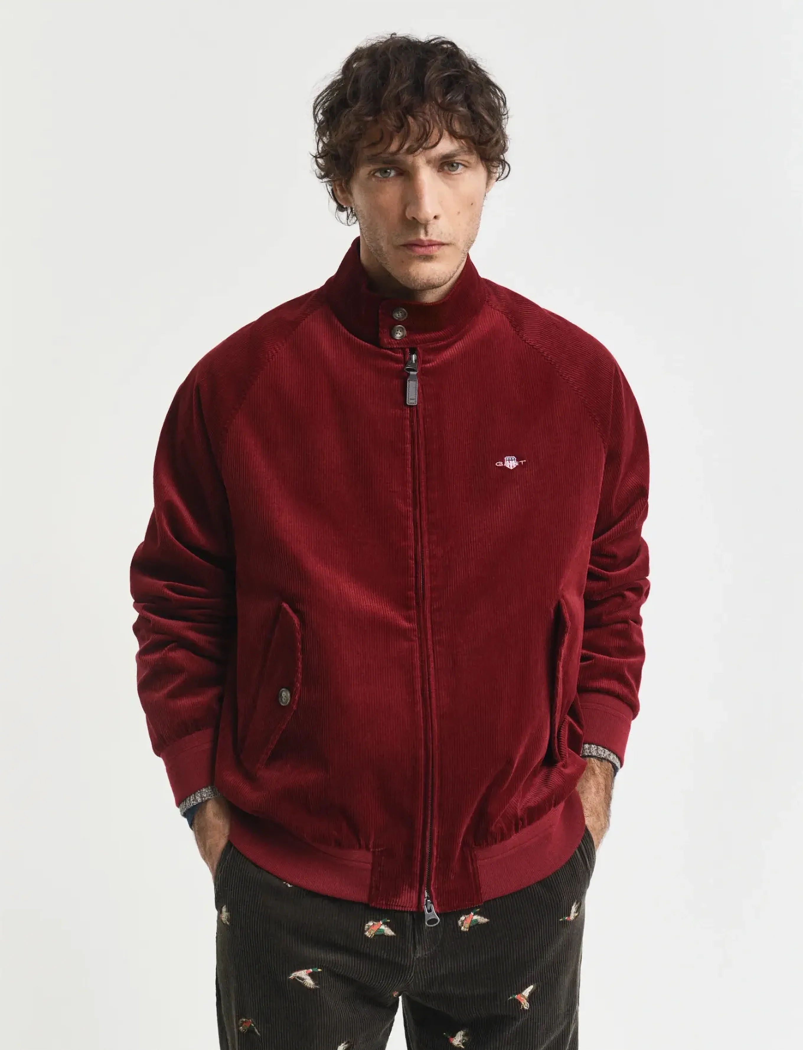 Gant - CORD HARRINGTON JACKET - kevyet takit - plumped red - 5