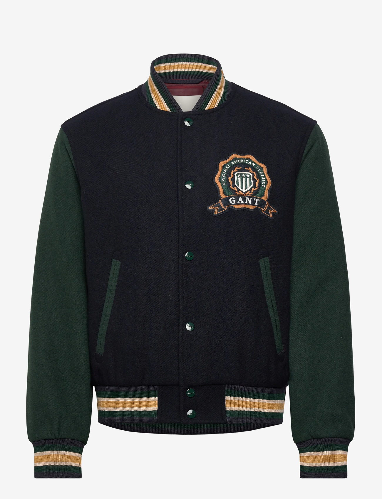 GANT - WOOL MIX VARSITY JACKET - varsity jackets - evening blue - 0