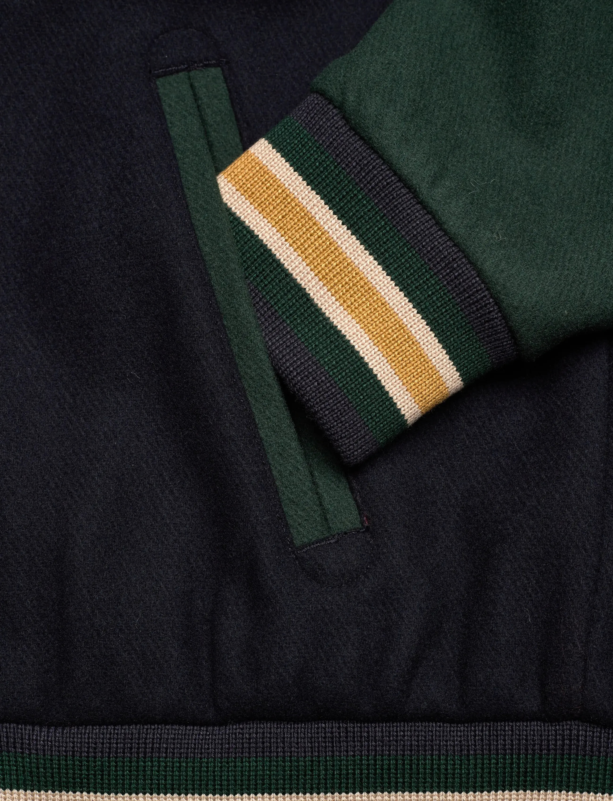 GANT - WOOL MIX VARSITY JACKET - evening blue - 3