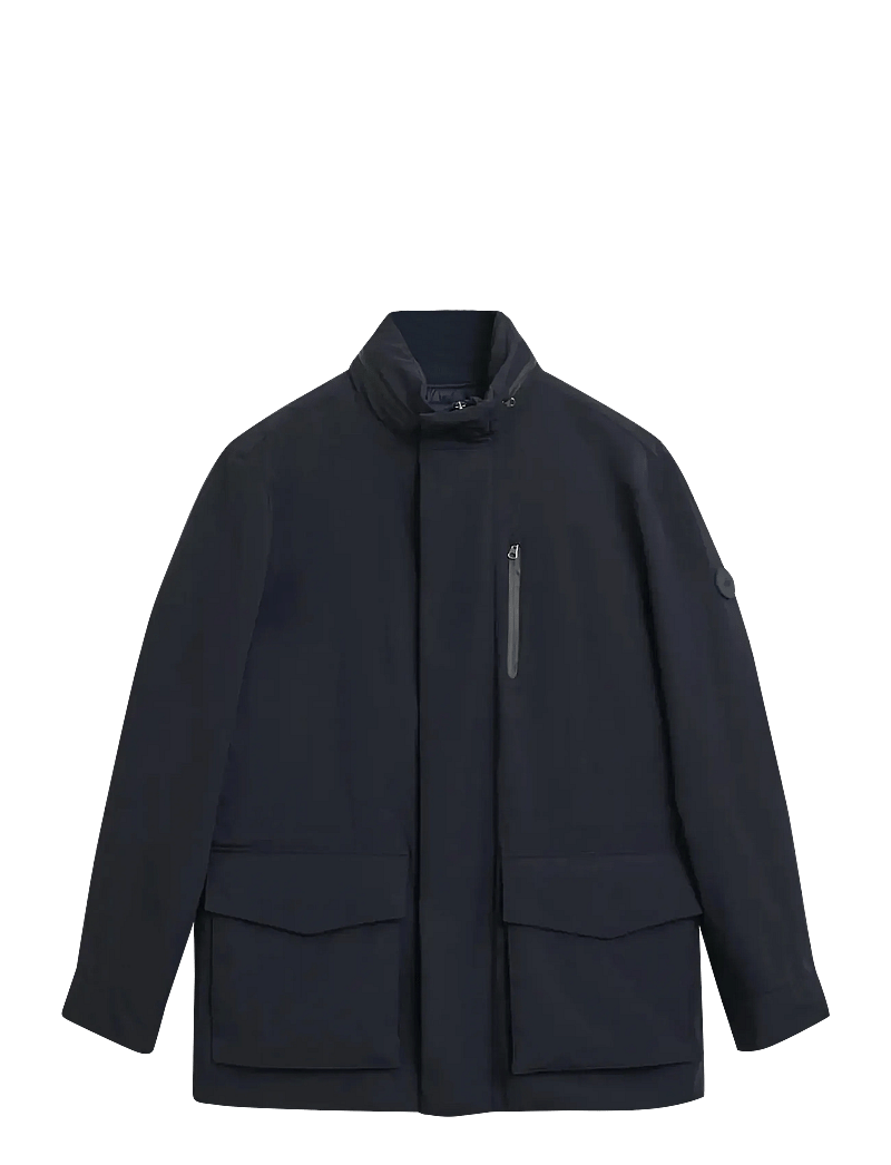 GANT - DOUBLE MID LENGTH JACKET - efterårsjakker - evening blue - 1