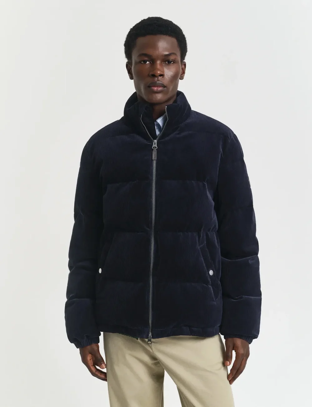 GANT - CORD PUFFER JACKET - talvejoped - evening blue - 2