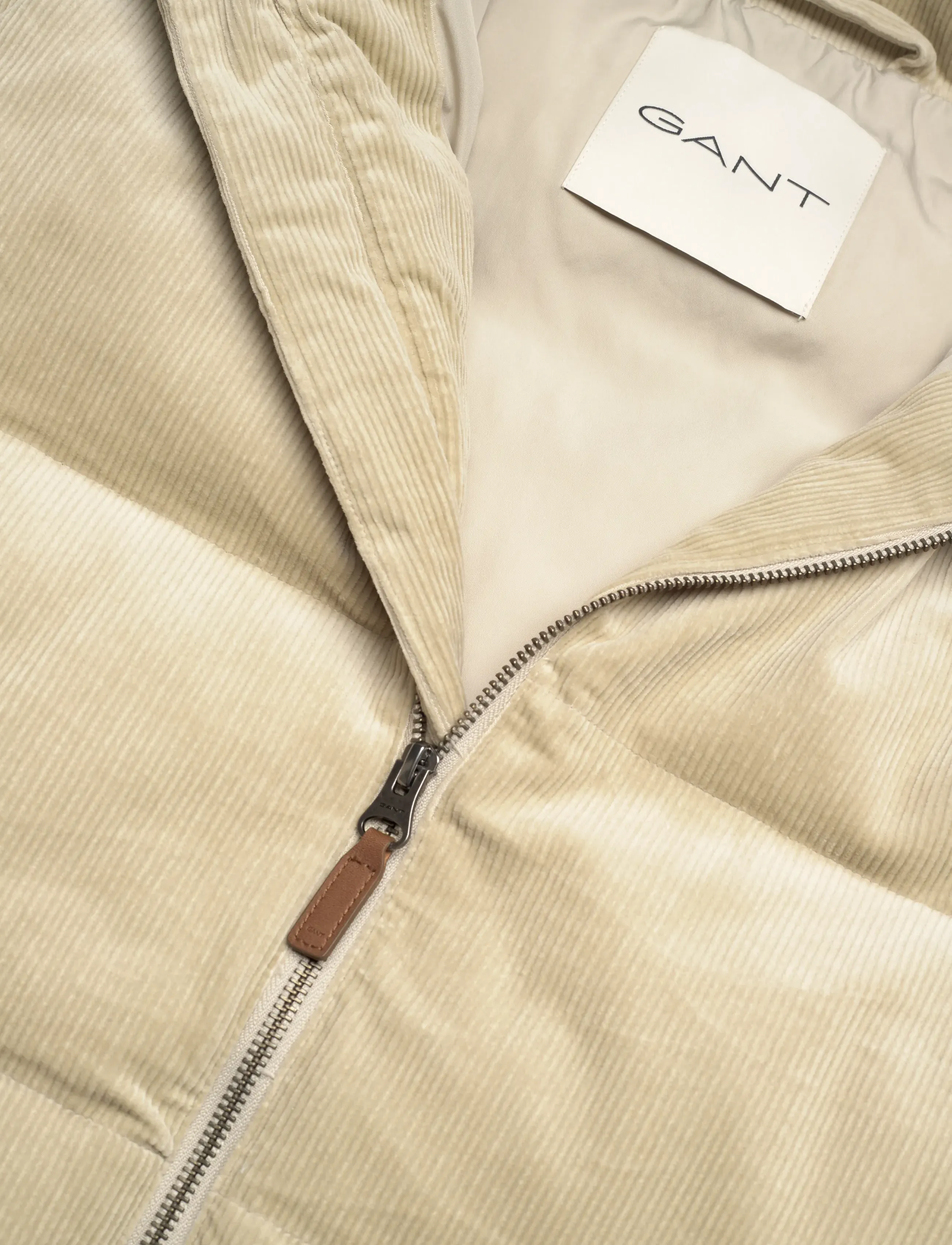 Gant - CORD PUFFER JACKET - gefütterte jacken - greige - 2