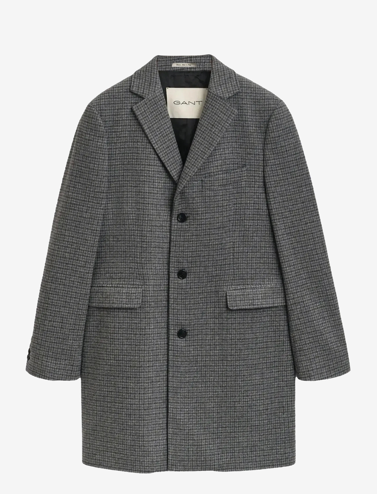 GANT - CLASSIC TWO-TONE WOOL COAT - vinterjakker - black - 1
