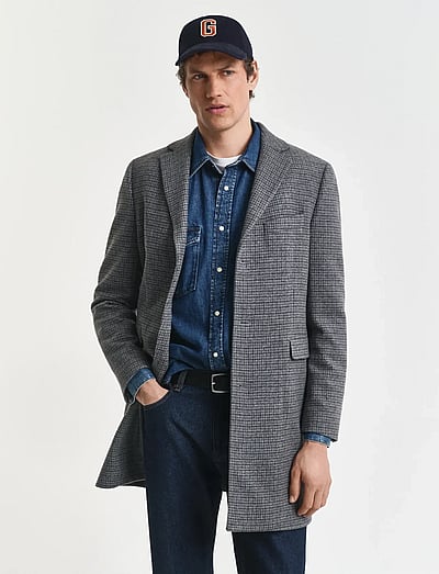 Classic Two-Tone Wool Coat - Uldfrakker