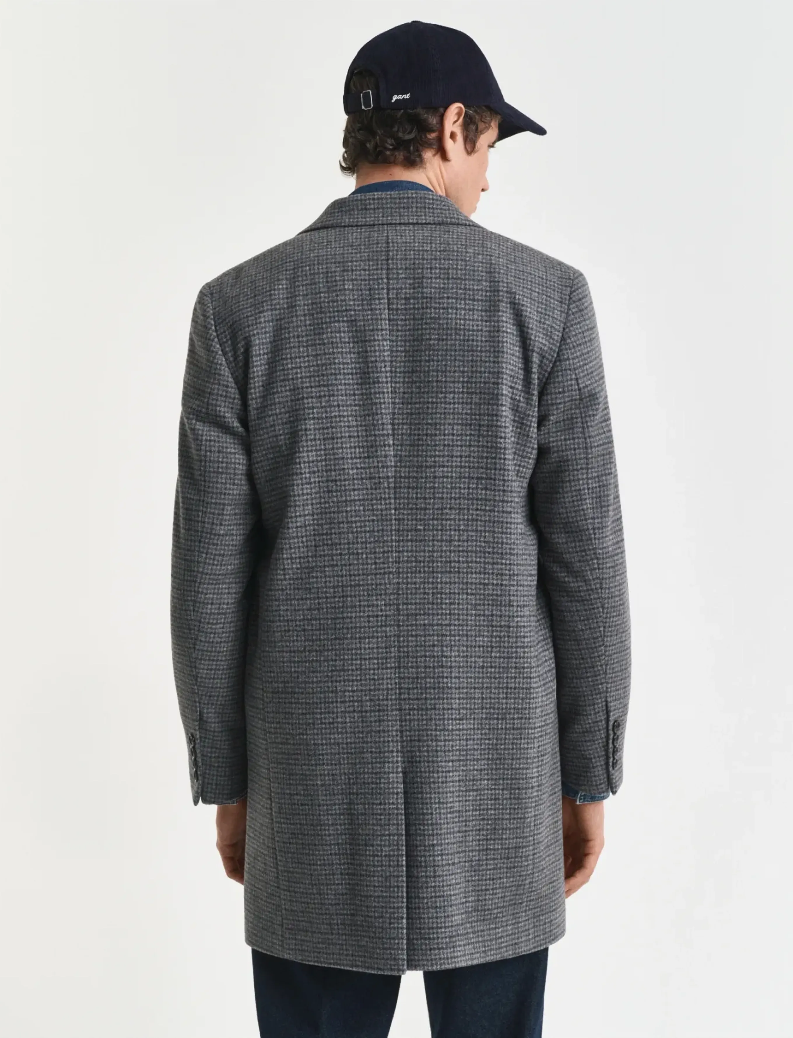 Gant - CLASSIC TWO-TONE WOOL COAT - wollen mantels - black - 3