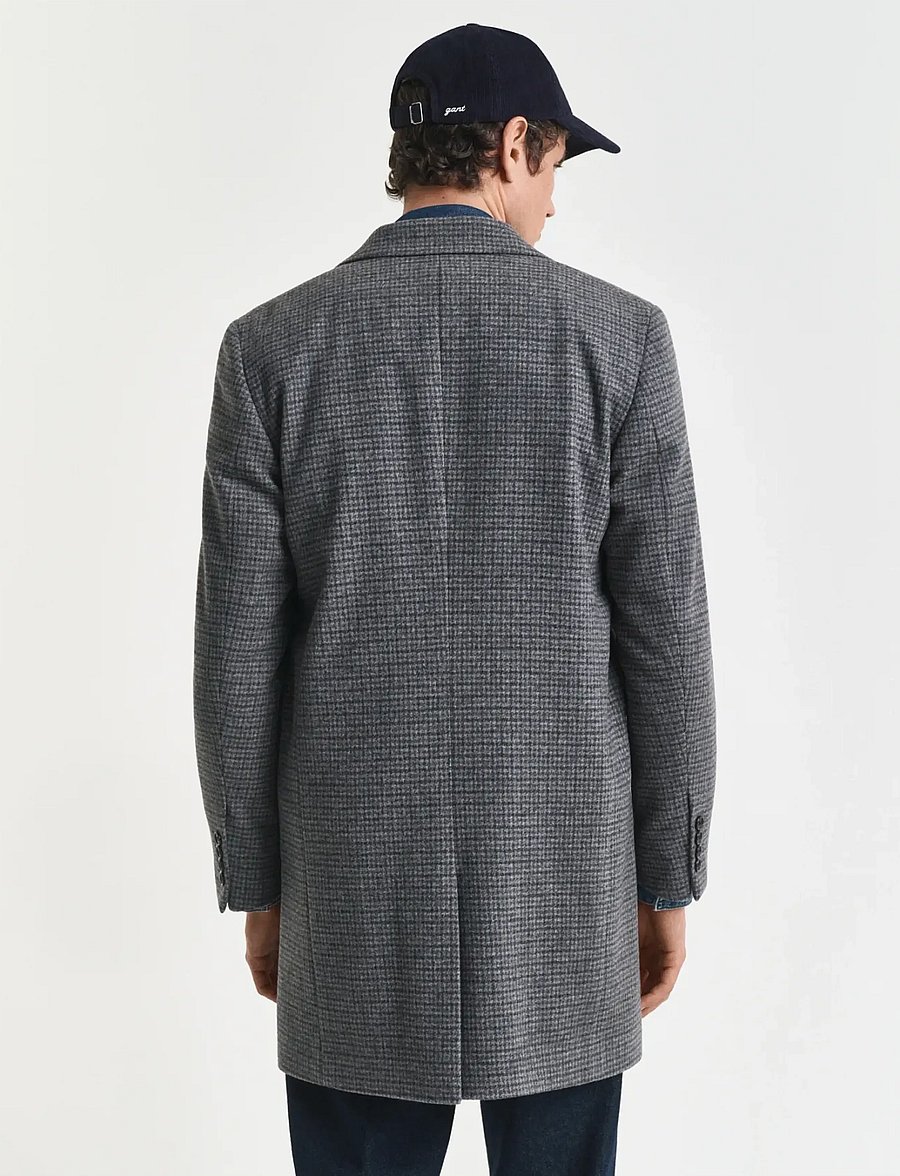 Gant - CLASSIC TWO-TONE WOOL COAT - wollen mantels - black - 3