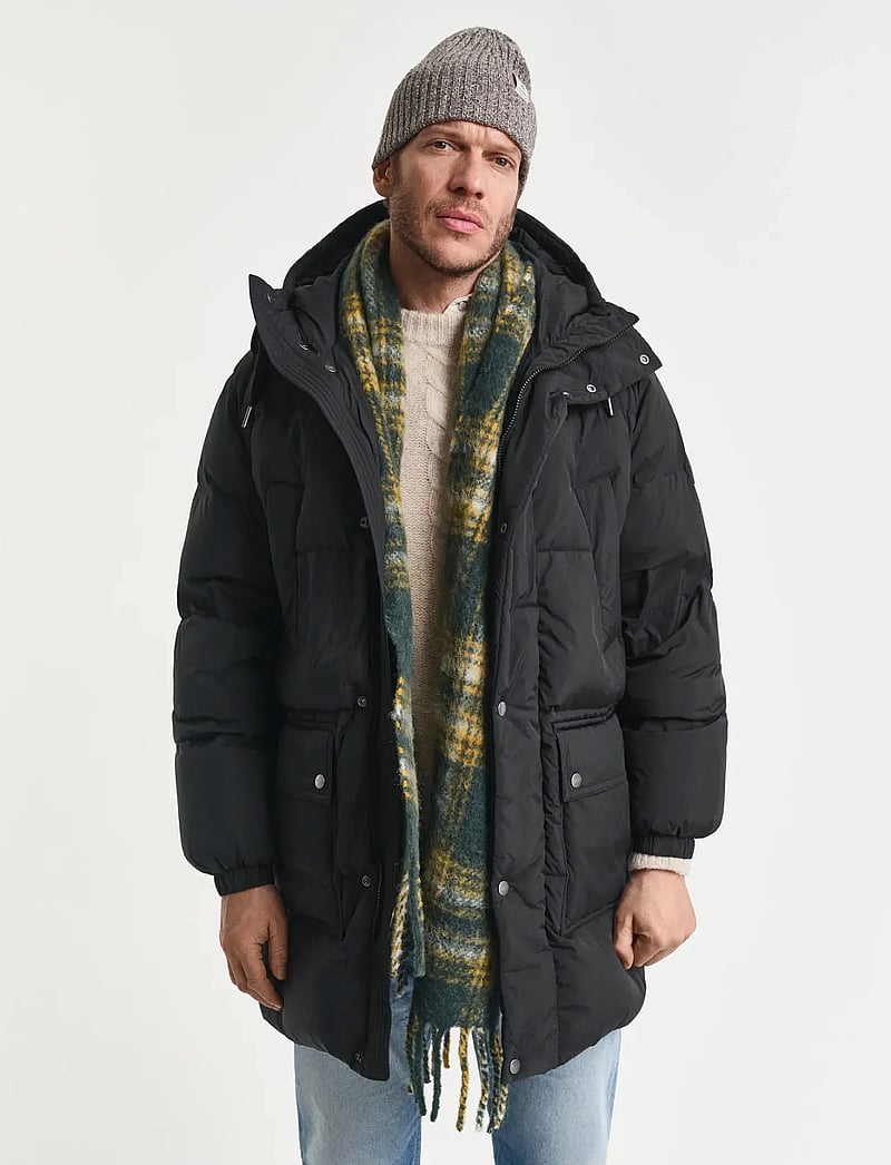 GANT - DOWN PUFFER PARKA - gefütterte jacken - black - 0