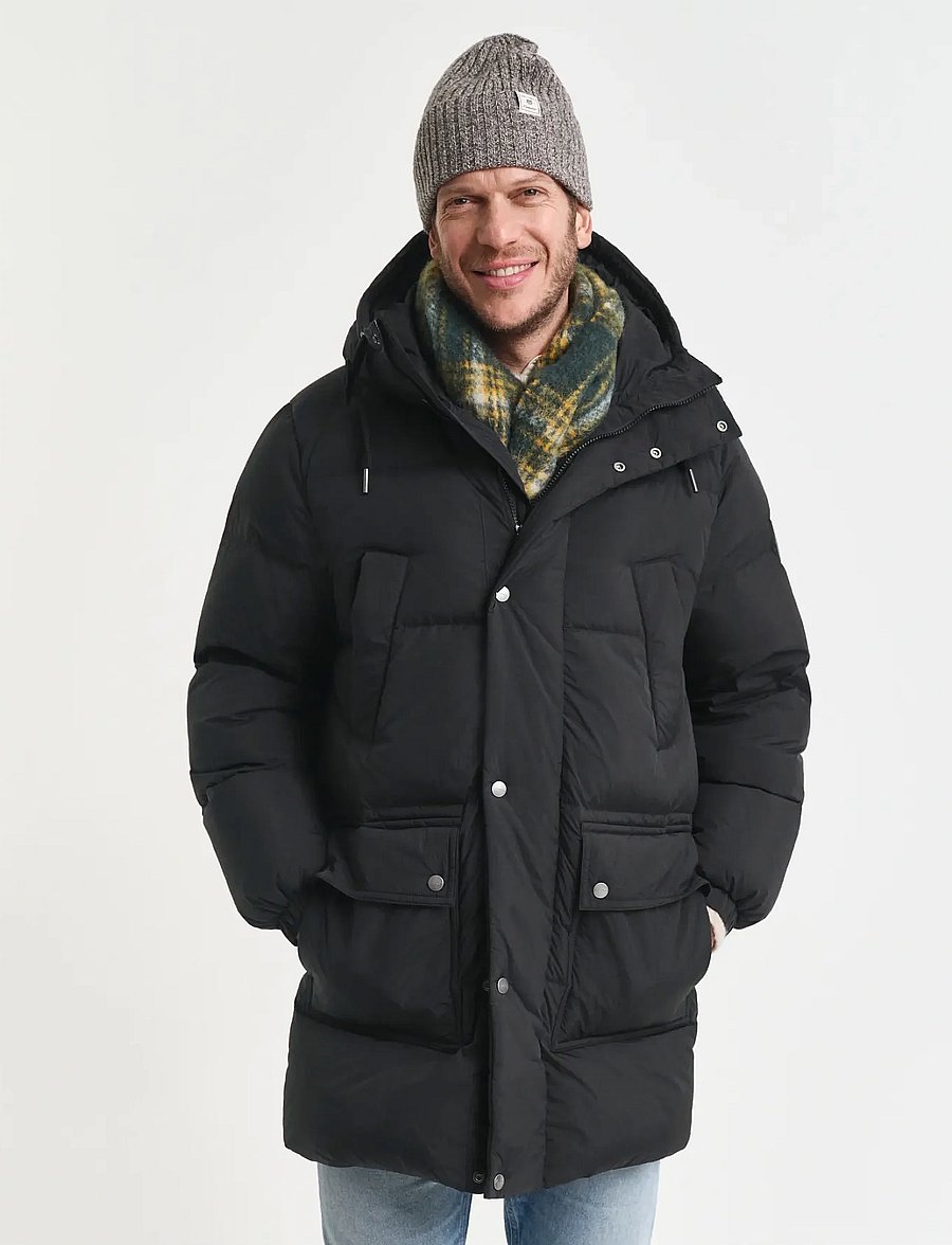 Gant - DOWN PUFFER PARKA - fodrade jackor - black - 3