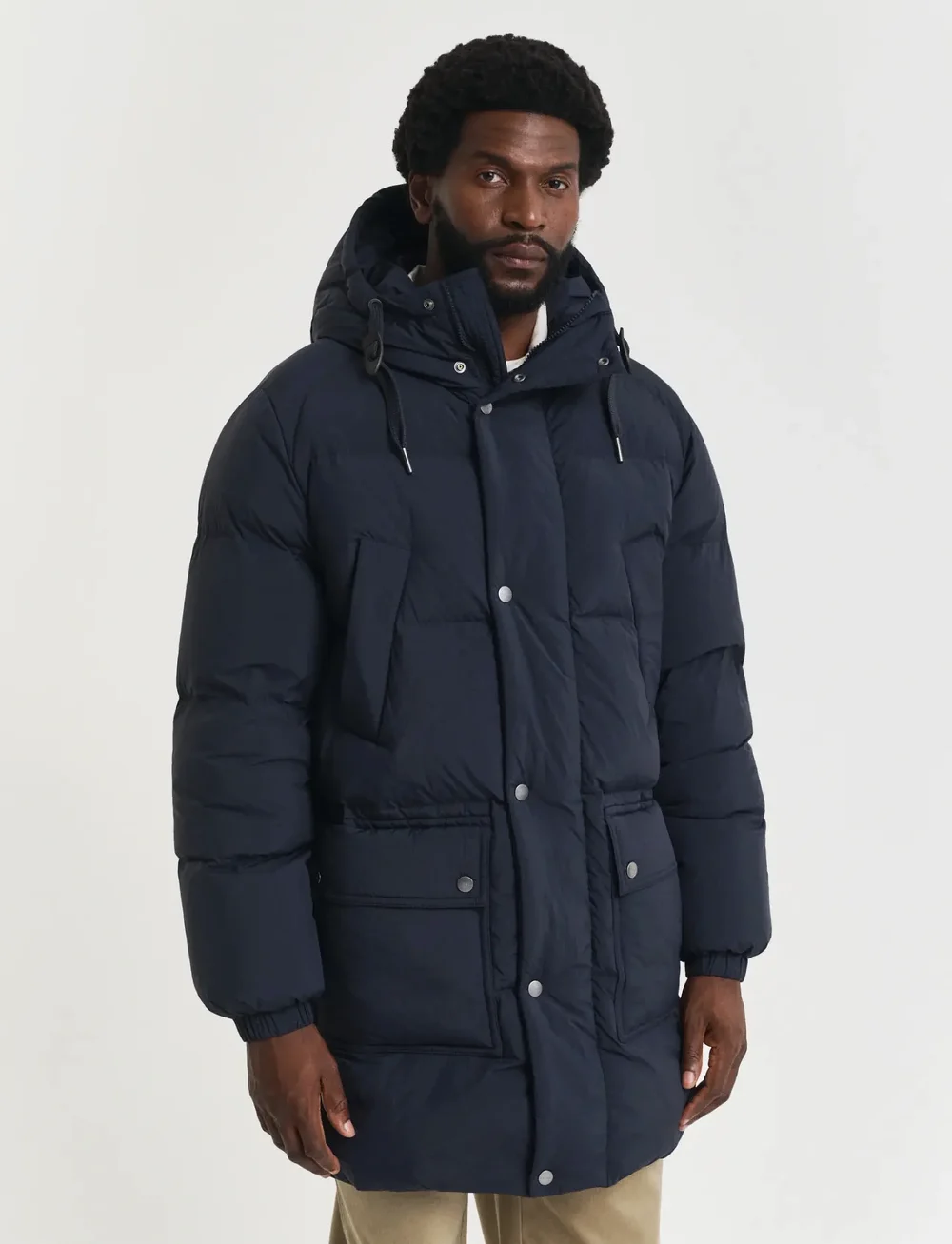 GANT - DOWN PUFFER PARKA - forede jakker - evening blue - 3