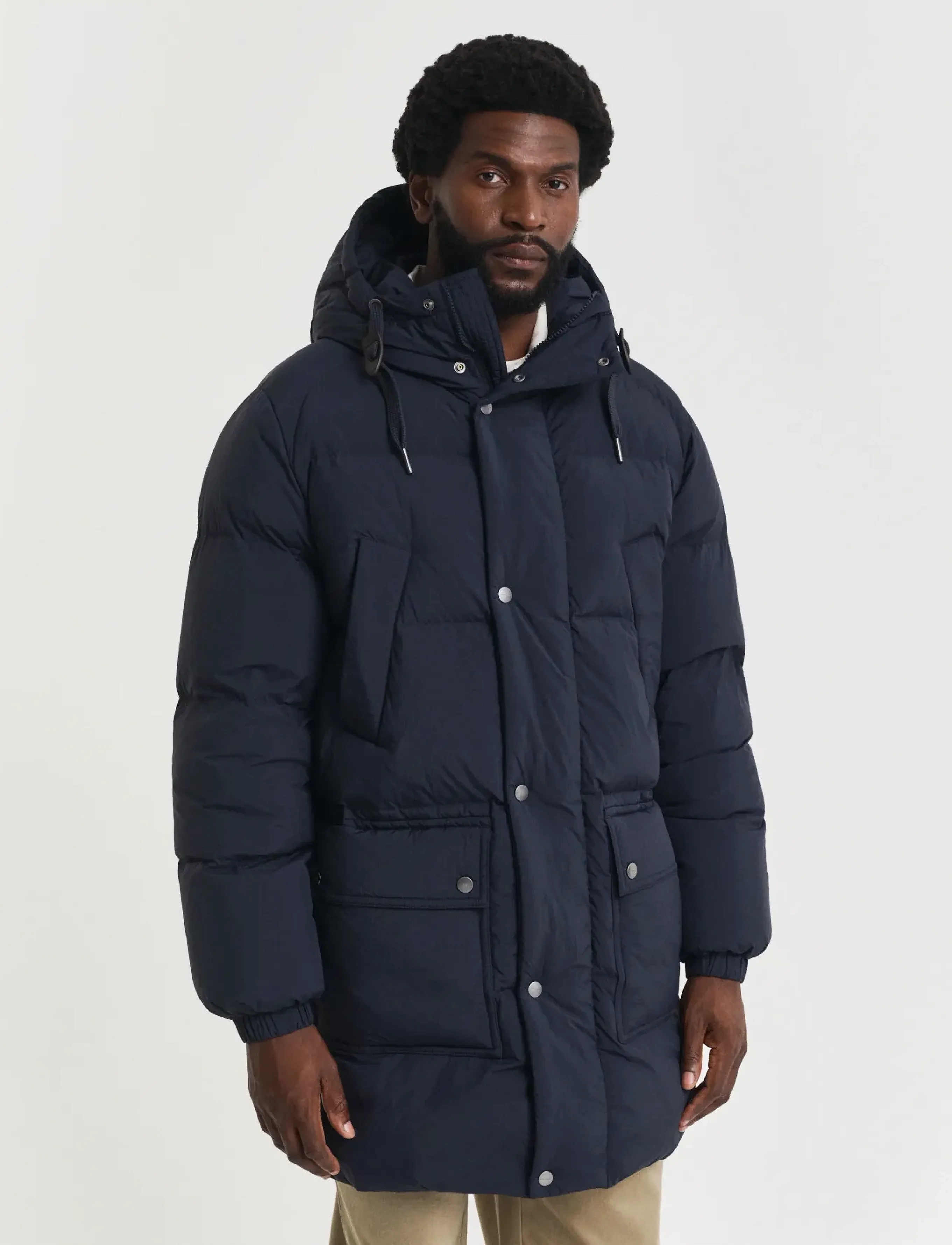 Gant - DOWN PUFFER PARKA - lyhyet takit - evening blue - 3