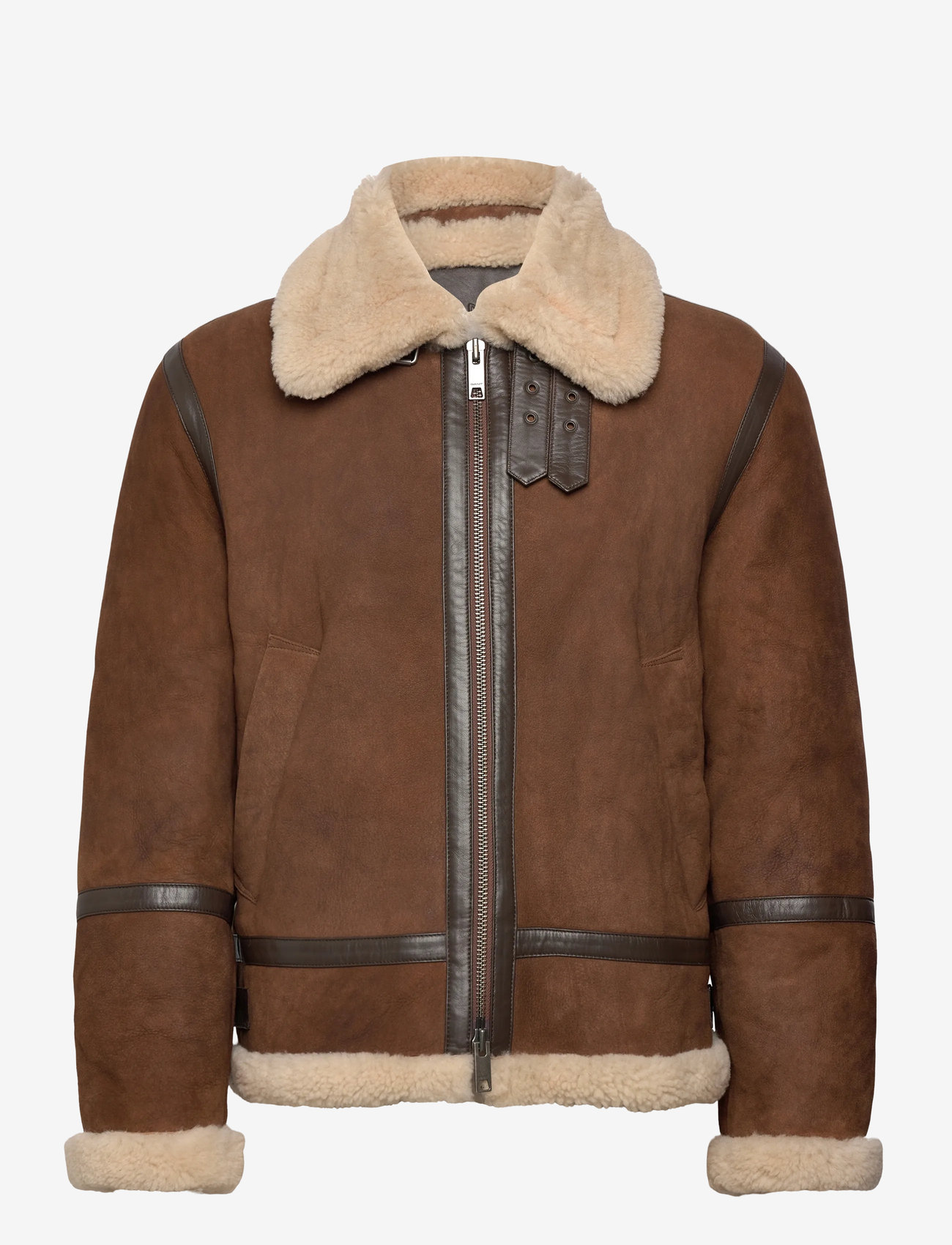 GANT - SHEARLING JACKET - mahogany brown - 1