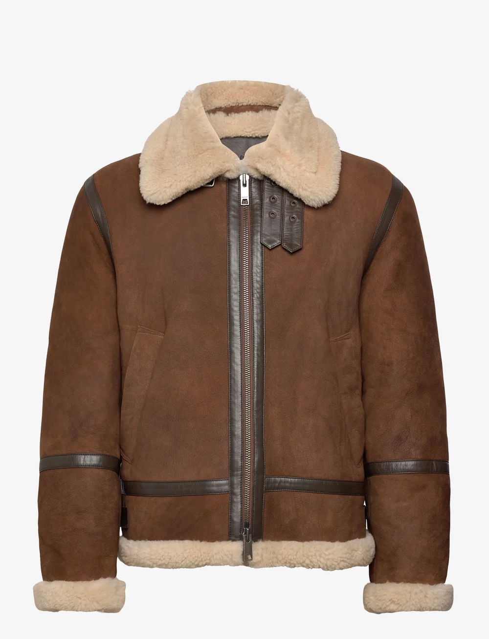 GANT - SHEARLING JACKET - herbstjacken - mahogany brown - 1