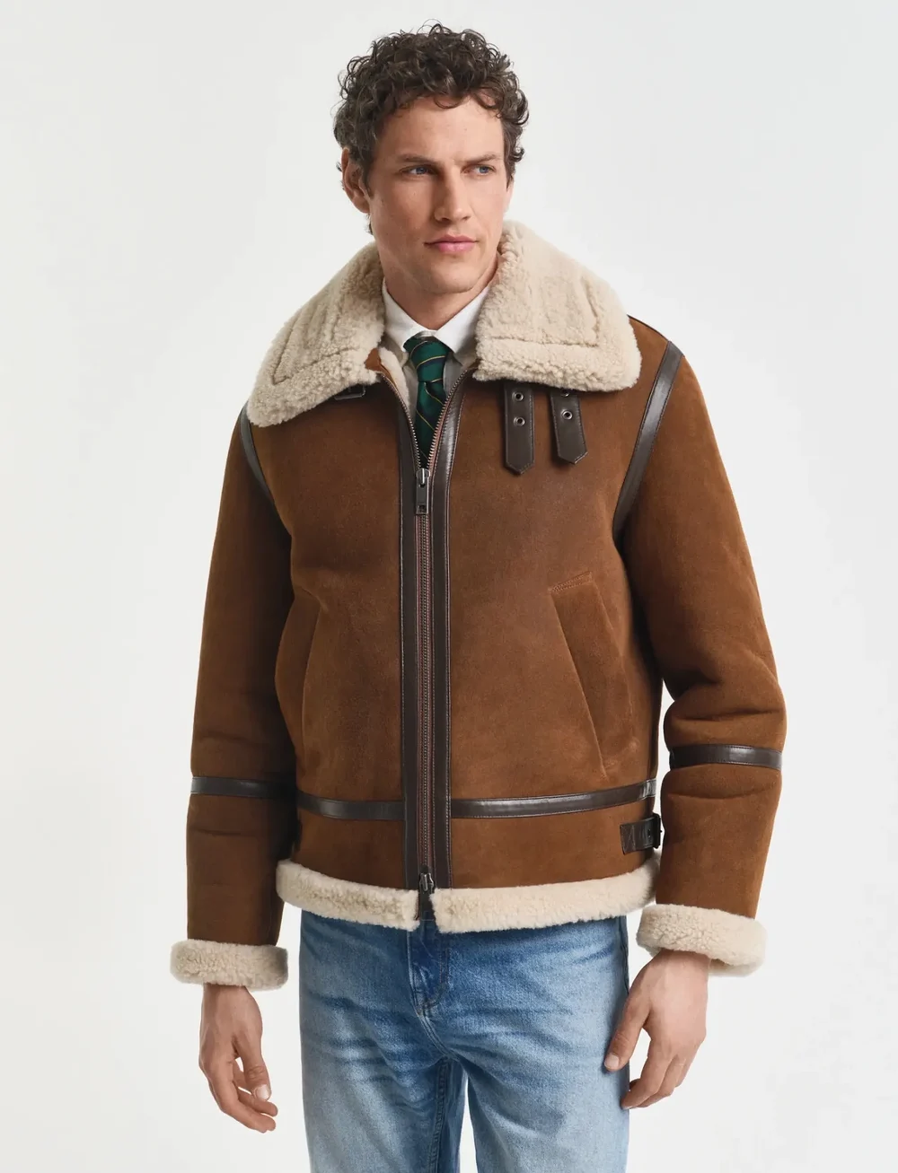 GANT - SHEARLING JACKET - herbstjacken - mahogany brown - 0