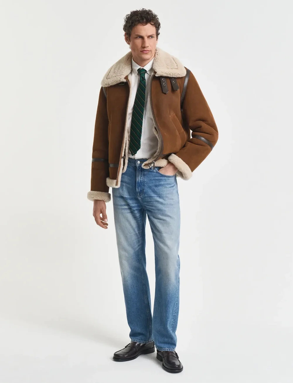 GANT - SHEARLING JACKET - herbstjacken - mahogany brown - 4