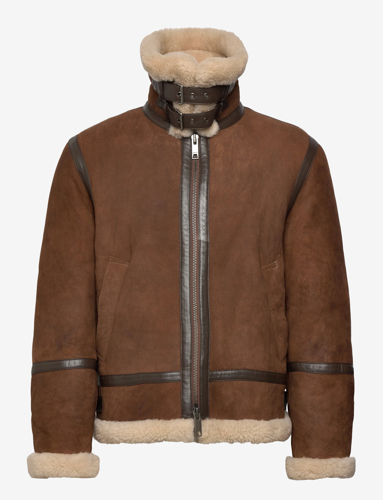 GANT - SHEARLING JACKET - mahogany brown - 3