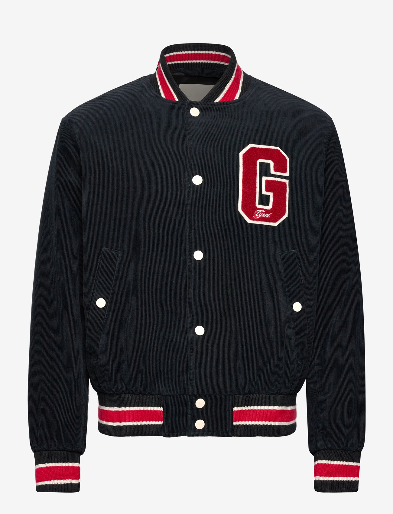 GANT - CORD VARSITY JACKET - varsity jackets - black - 0