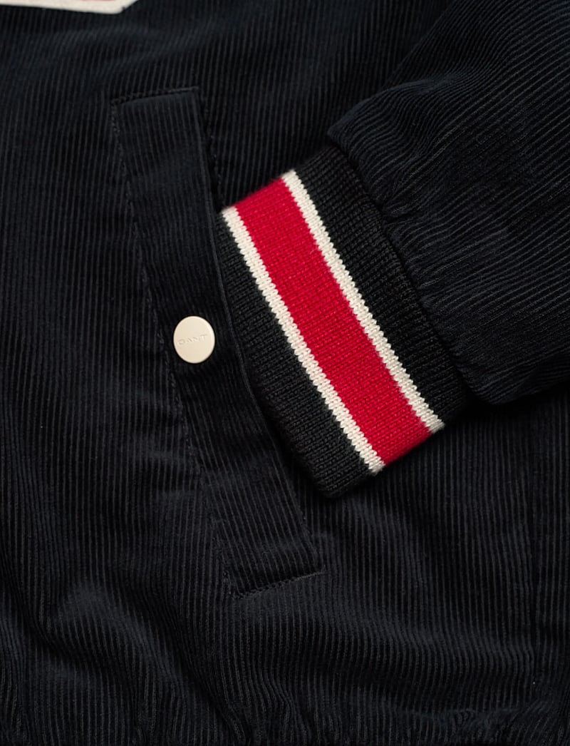 GANT - CORD VARSITY JACKET - varsity-jacken - black - 3
