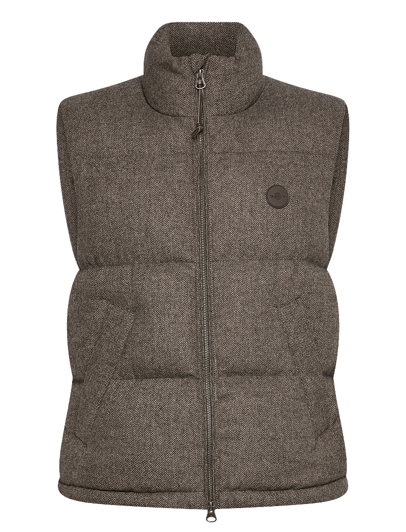 GANT - WOOL PADDED VEST - westen - warm khaki - 0