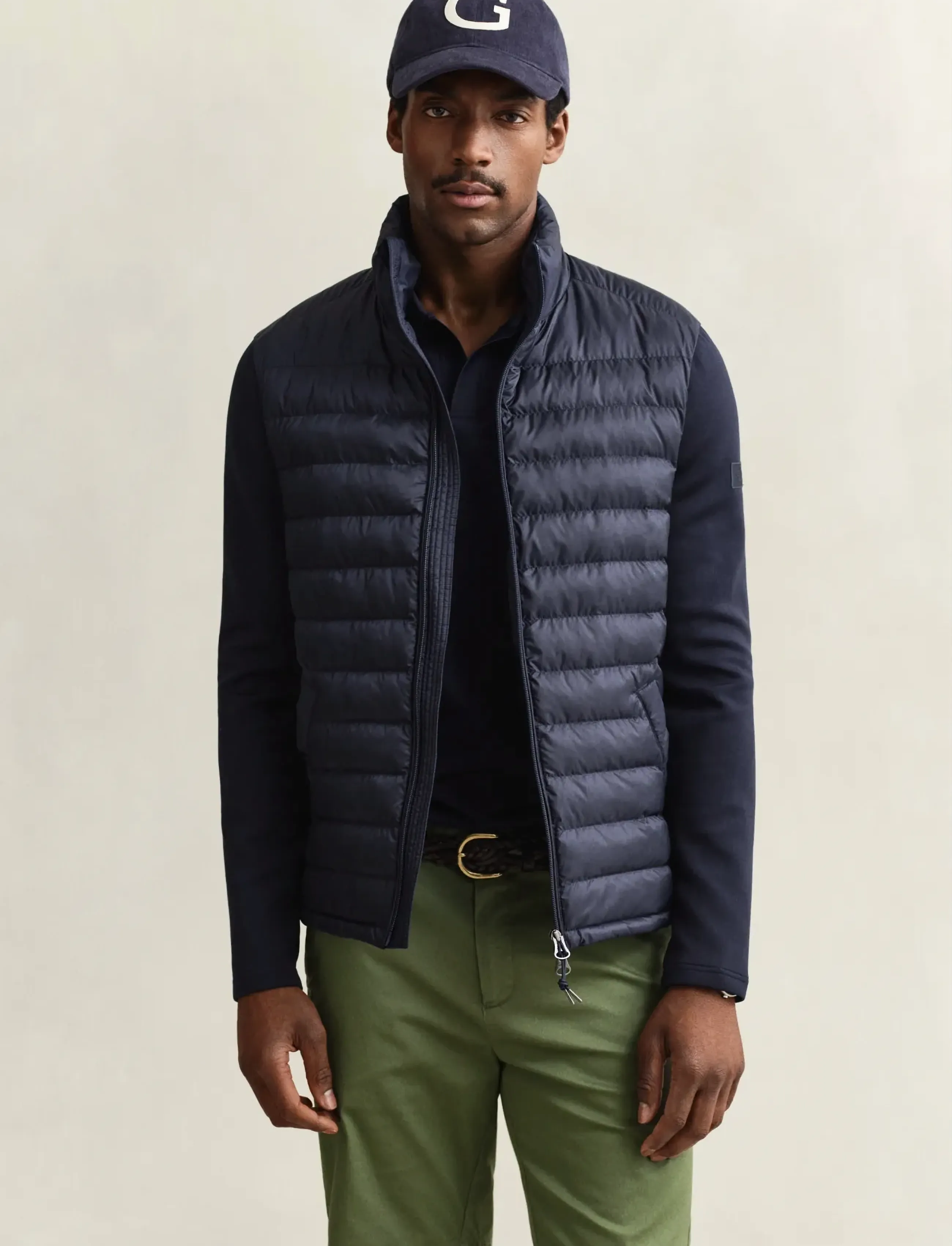 Gant Hybrid Jacket, XXL, Navy, Jackets > Hybrid Jackets, Herre